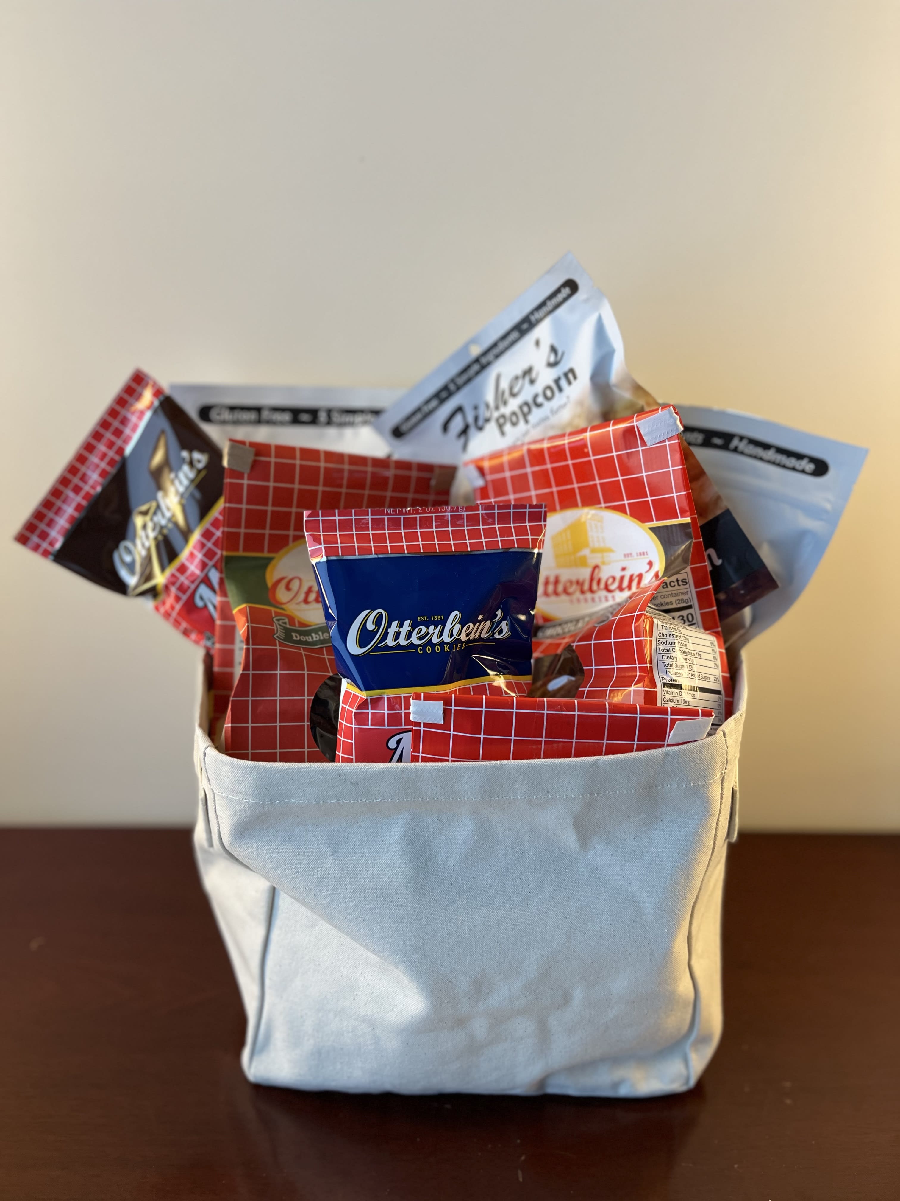 Maryland's Finest Snack Basket - What's more Maryland than a gift basket filled to the brim with delicious Otterbein's Cookies and Fisher's Popcorn?  I mean...really?!?!  How great is that combination!  Send one today in a variety of sizes.