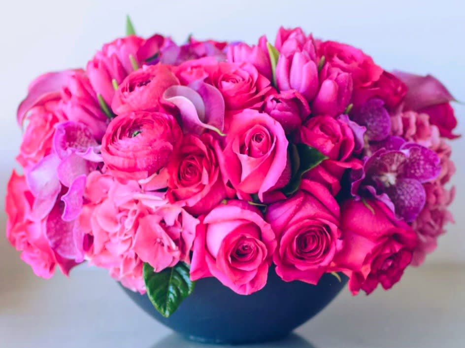 ALL OF MY HEART - A modern, yet timeless flower design is endlessly lush and sure to make them smile.