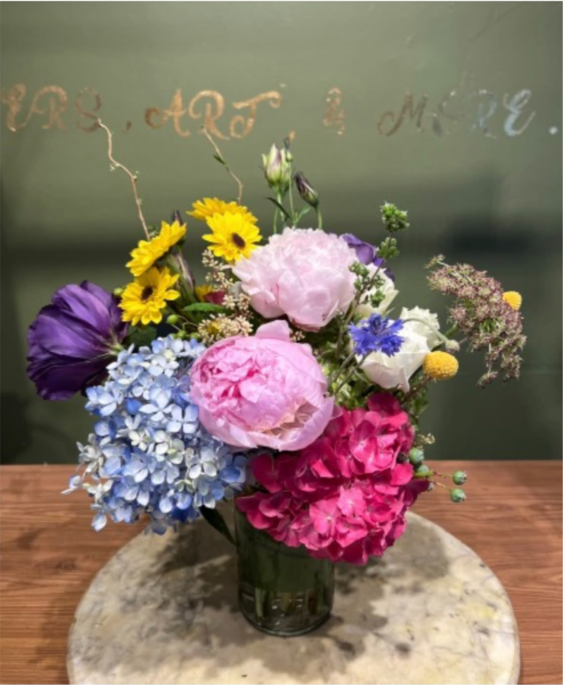 SPRING WITH PEONIES - FLOWER ARRANGEMENT