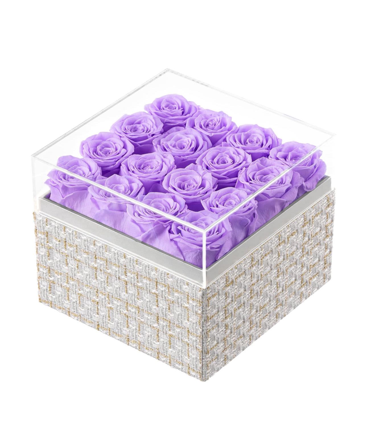 Preserved purple roses luxury box - Preserved Roses in Heart Shape Box  100% Nature Roses Real roses that last more than a year without maintenance. With a cutting-edge preservation method that can maintain their beauty and color for at least a year.