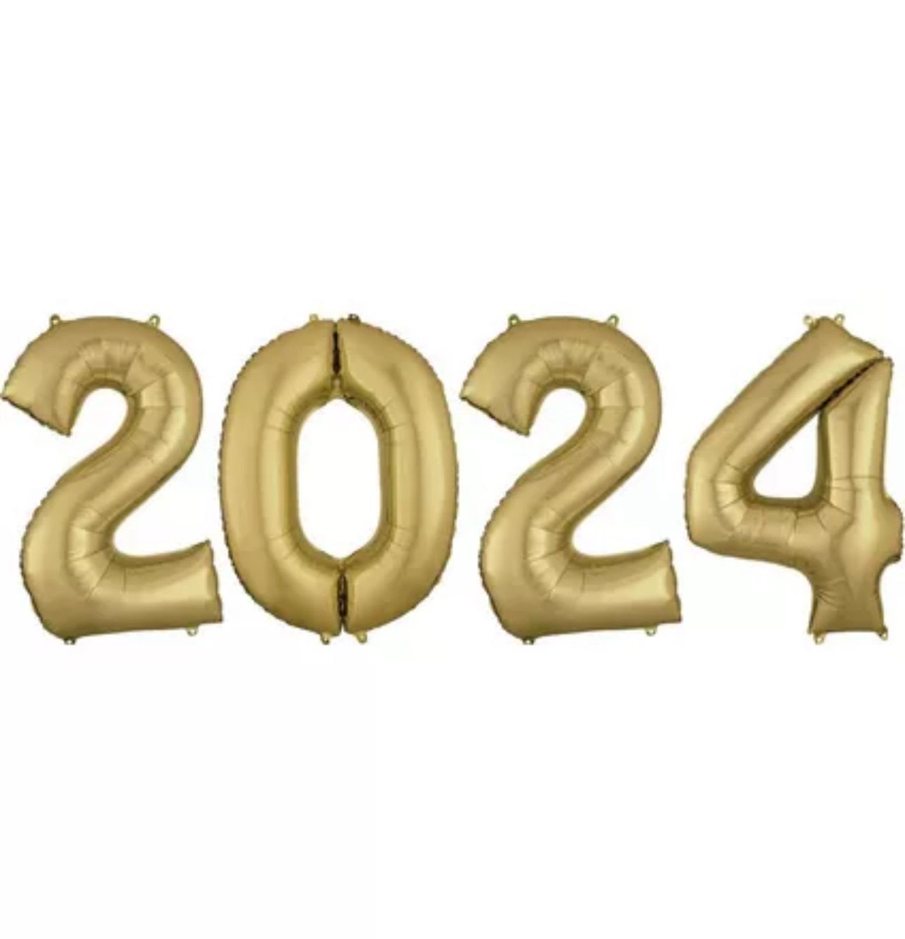 Gold 2024 - Gold 2024 balloons $15/each