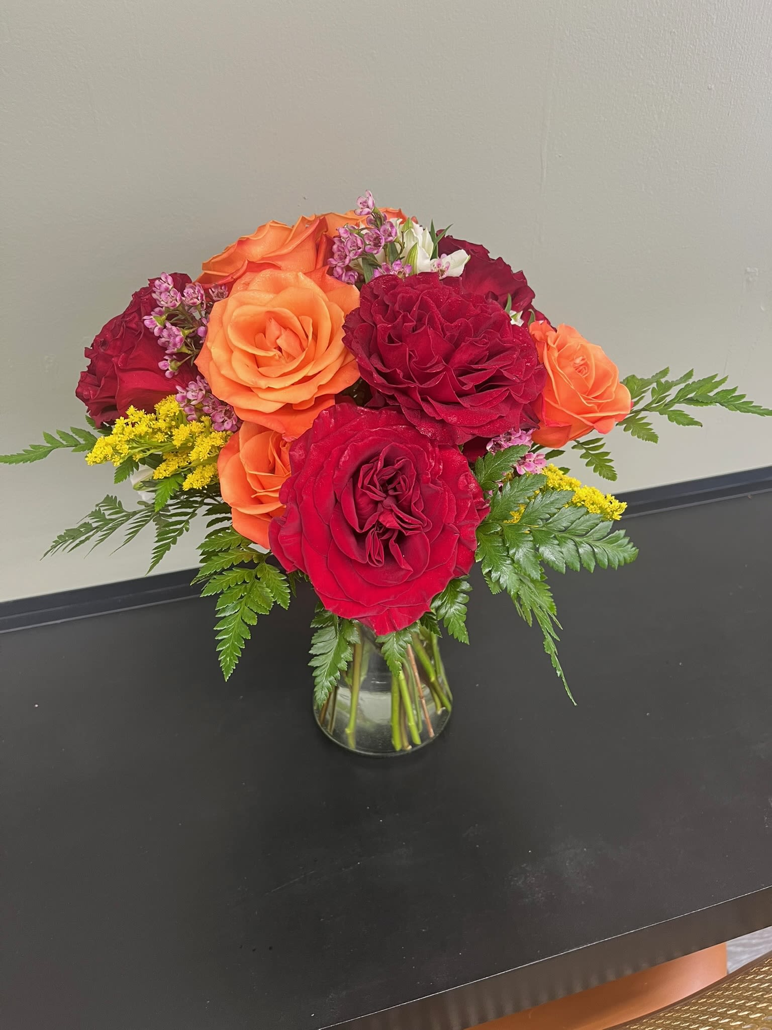 1 Dozen Roses - 1 Dozen Roses.  Color of roses vary