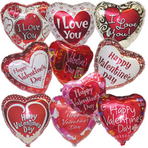 Valentine Mylar  - Please make sure to tell us what you would like the 'Mylar to say'. Spanish is also available. Happy Valentines Day  I Love You Color and Varieties will vary. We will pick according to what looks best with the flower bouquet. 