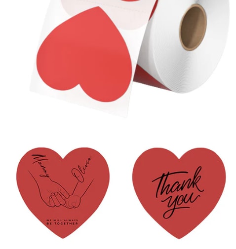 Personalized Stickers - Thermal printed stickers to add to your Gift.  We can add any message to your Chocolates, Sister2Sister Cookies, gift bag, or anything else you can think of to stick them too.  