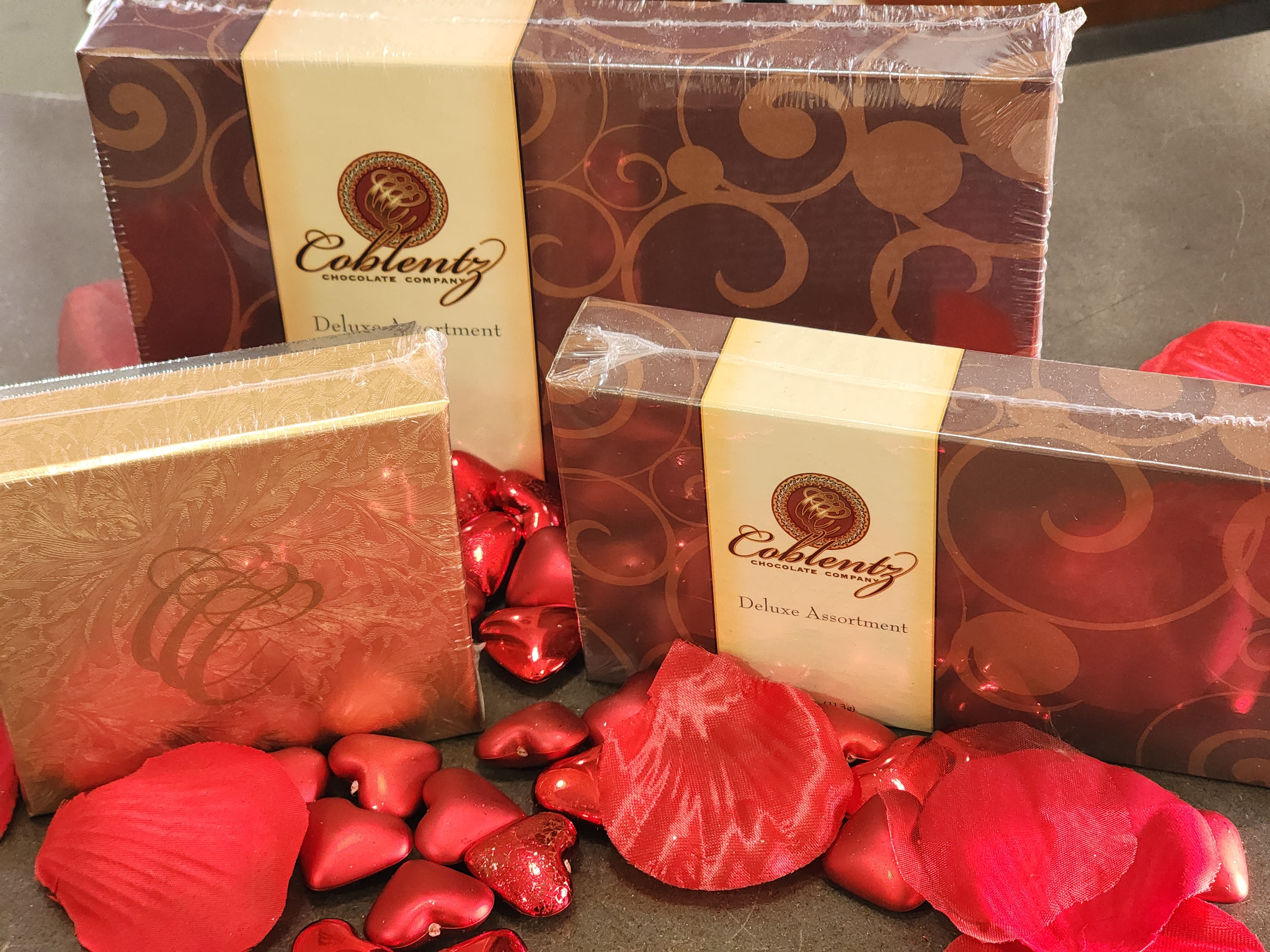 Box of chocolates  - Make a complete gift by adding a little bit of "sweet" to beautiful flowers. Sm $10 Dlx $15 Pm $20