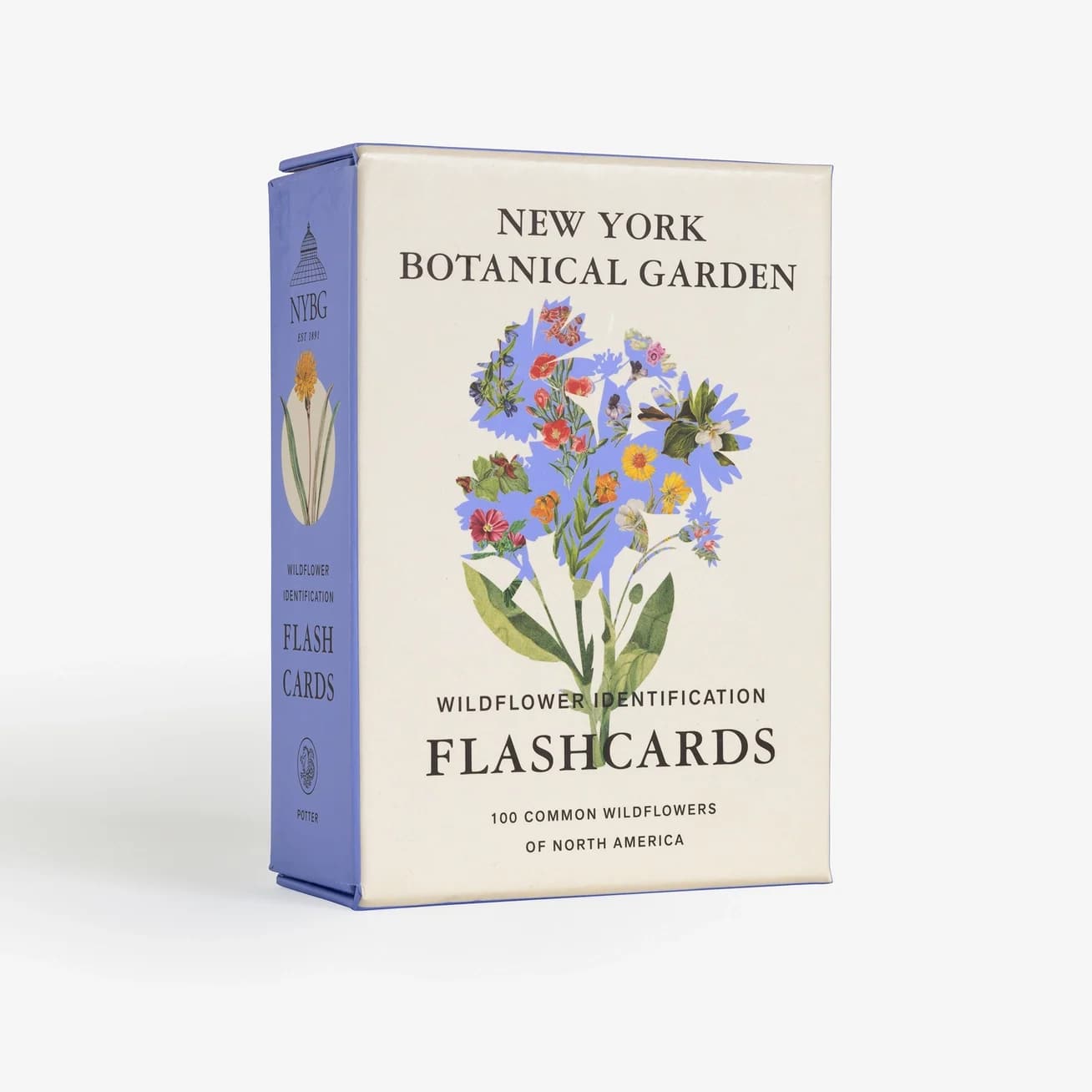 New York Botanical Garden Wildflower Id Flashcards - New York Botanical Garden Wildflower Identification Flashcards Do you know when to look for the first blooms of Wild Columbine? Can you tell a yucca from an agave-based on their flowers? If you, like millions of others, love to seek out new flowers in the wild, these flashcards will be your perfect knowledge builder and outdoor companion. On each card you'll find:   • A detailed illustration of a common North American wildflower   • The flower’s popular and Latin name   • Information on habitat, flowering season, range, and conservation. Whether you’re a new explorer or a perennial wildflower hunter, New York Botanical Garden Wildflower Identification Flashcards will make it easy to identify your floral findings. The laminated cards easily wipe clean after a romp through the meadows and the convenient size makes it easy to slip a few into a pocket or toss the whole deck into a daypack. You can also use the cards to sharpen your skills before the flowers start blooming.