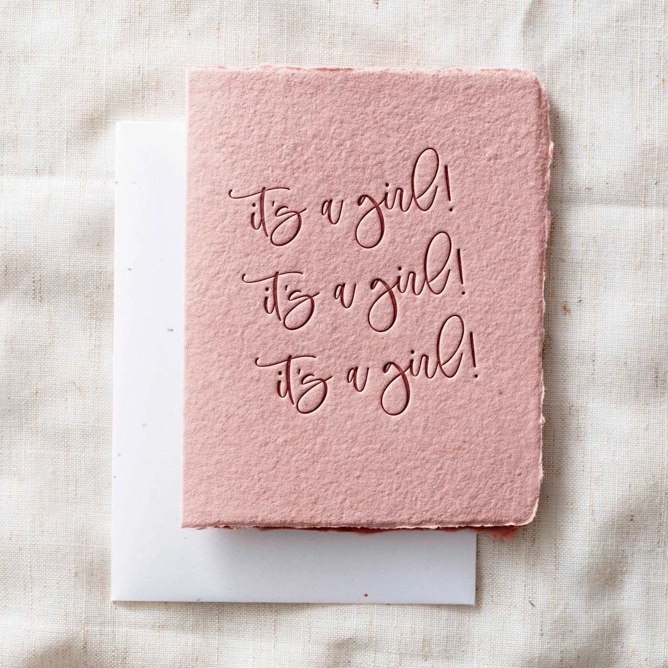 It's A Girl! | Baby Shower Greeting Card - It's A Girl! | Baby Shower Greeting Card