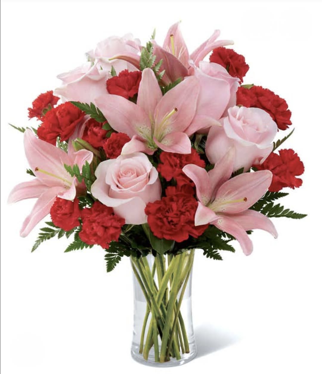 Be My Valentine - Mixture of roses, lilies, and carnations 