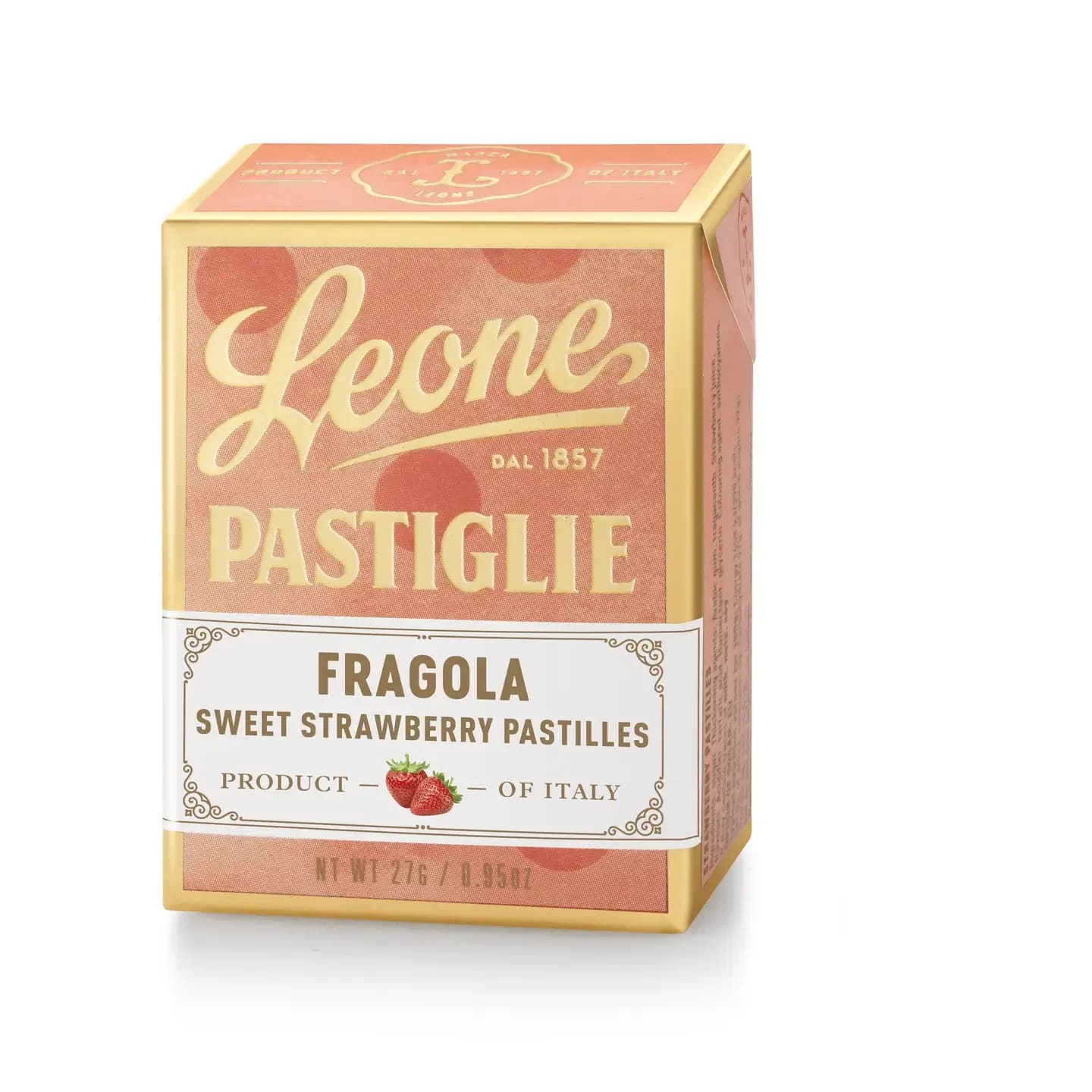 Leone Original Candy Strawberry Flavor  - 1 BOX OF Leone Original Candy Strawberry Flavor 1.5oz