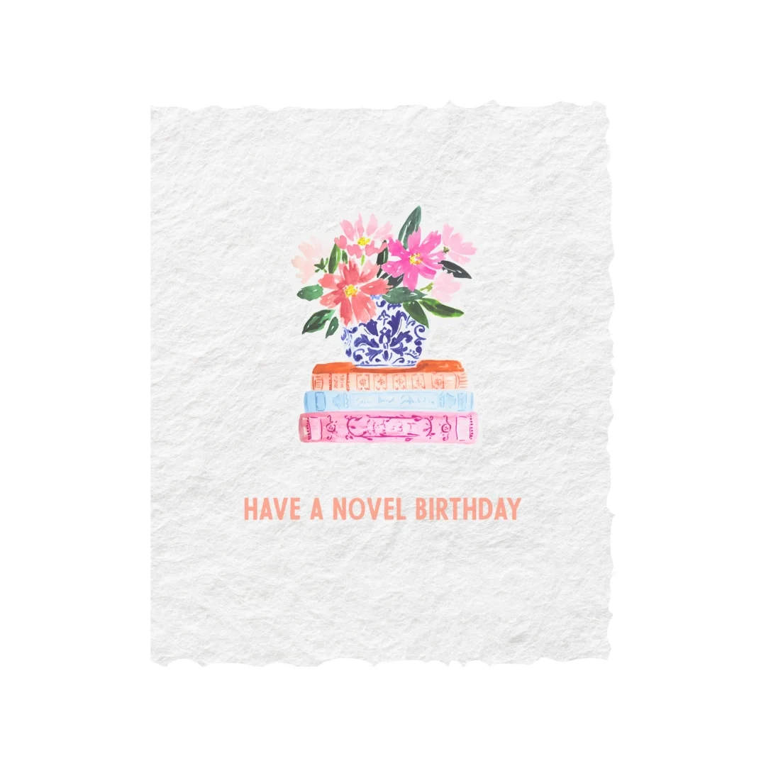 Have A Novel Birthday | Book Store Greeting Card - Have A Novel Birthday | Book Store Greeting Card