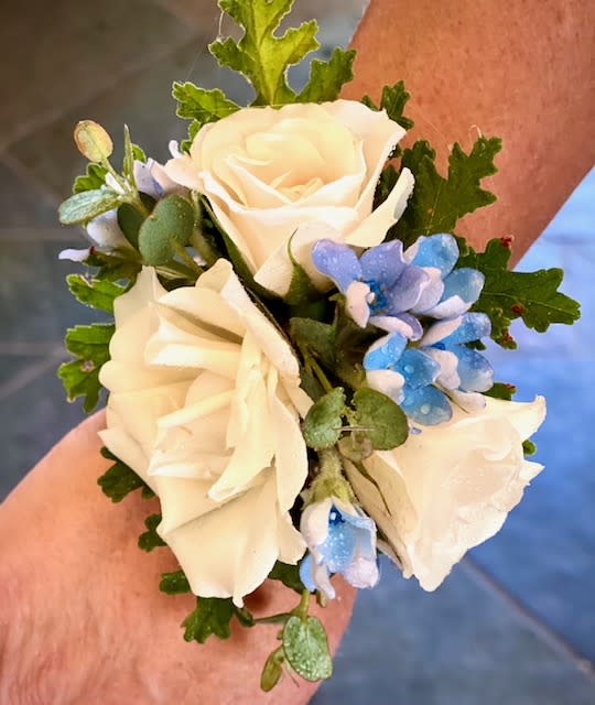 Wrist Corsage - a wrist corsage in your color palate