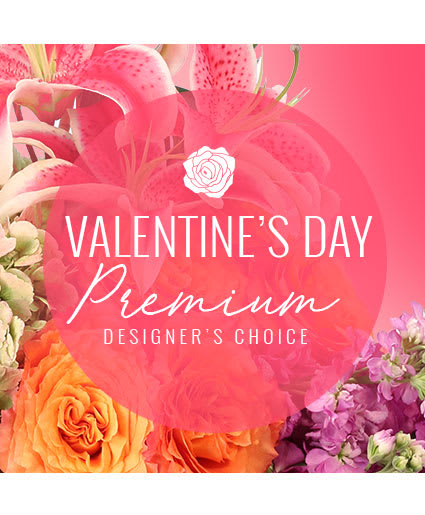 Valentine's Day Premium Designer's Choice - Go above and beyond this Valentine’s Day with a gorgeous premium floral arrangement! Exquisite and magnificent, they’ll feel truly loved and cared for when receiving this bouquet. Our expert designers will create something as stunning and lovely as the one you’re sending it to. Trust us—we’ll make it a Valentine’s Day to remember!