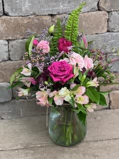 Pretty in Pink - Pink roses of various shades with plenty of extras to make them pop even more!