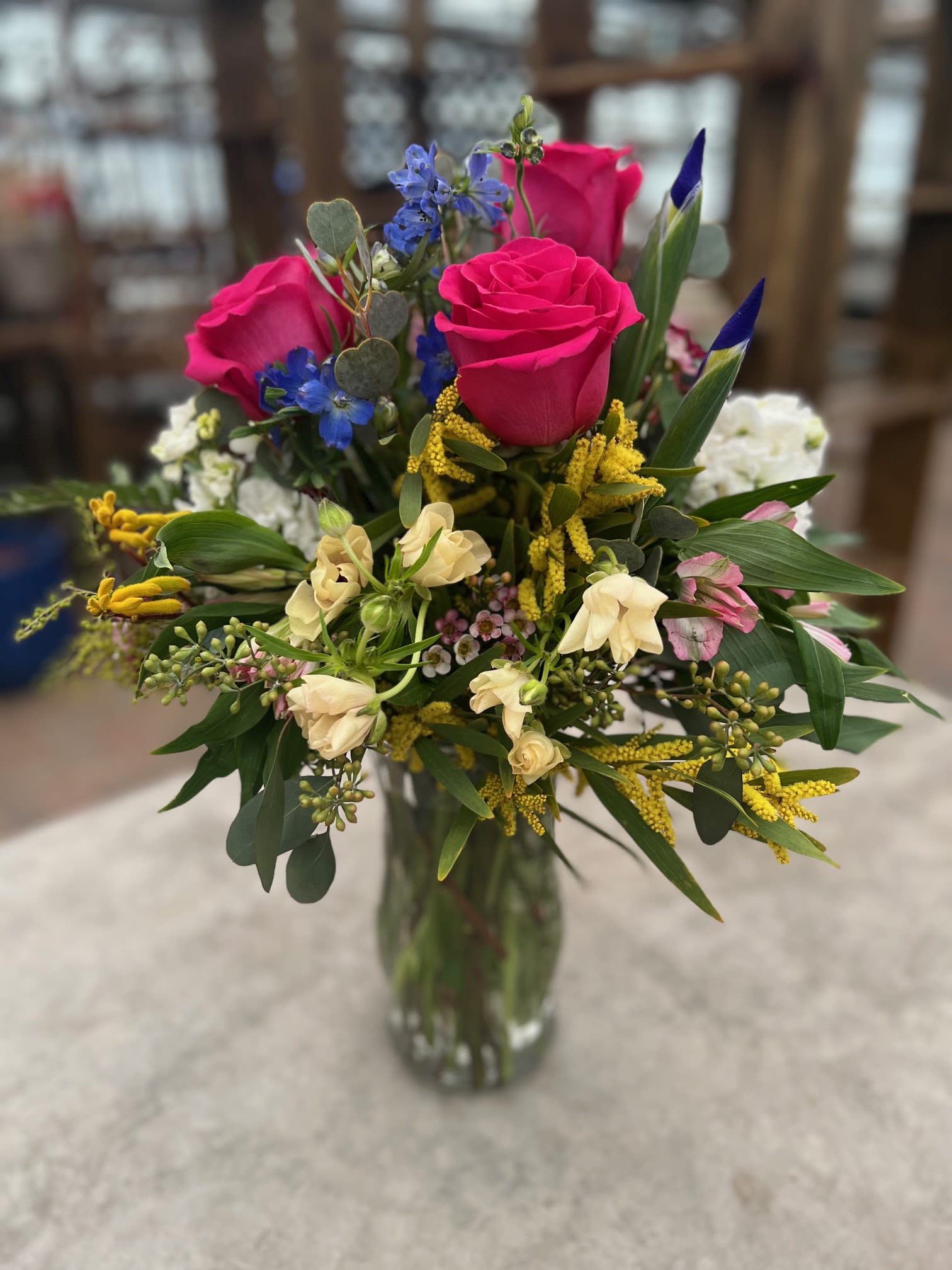 Yesterday Once More - A beautiful vase of colorful blooms.