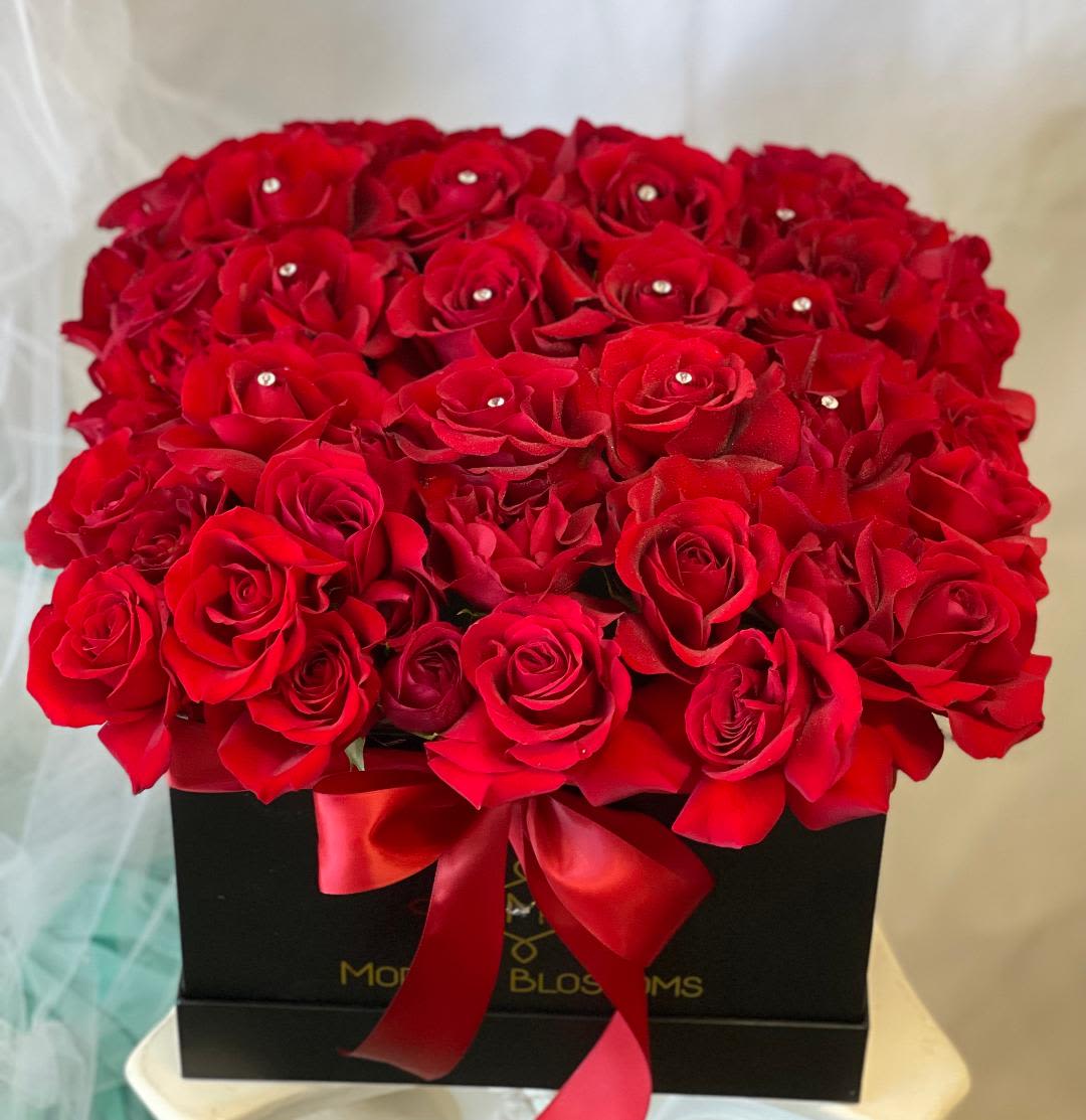 My Heart - Make a bold statement with this elegantly simple design. Three dozen of red roses is the perfect gift to welcome new beginnings or show your love.  Arrangement includes roses in a box  Arrangement may look differet