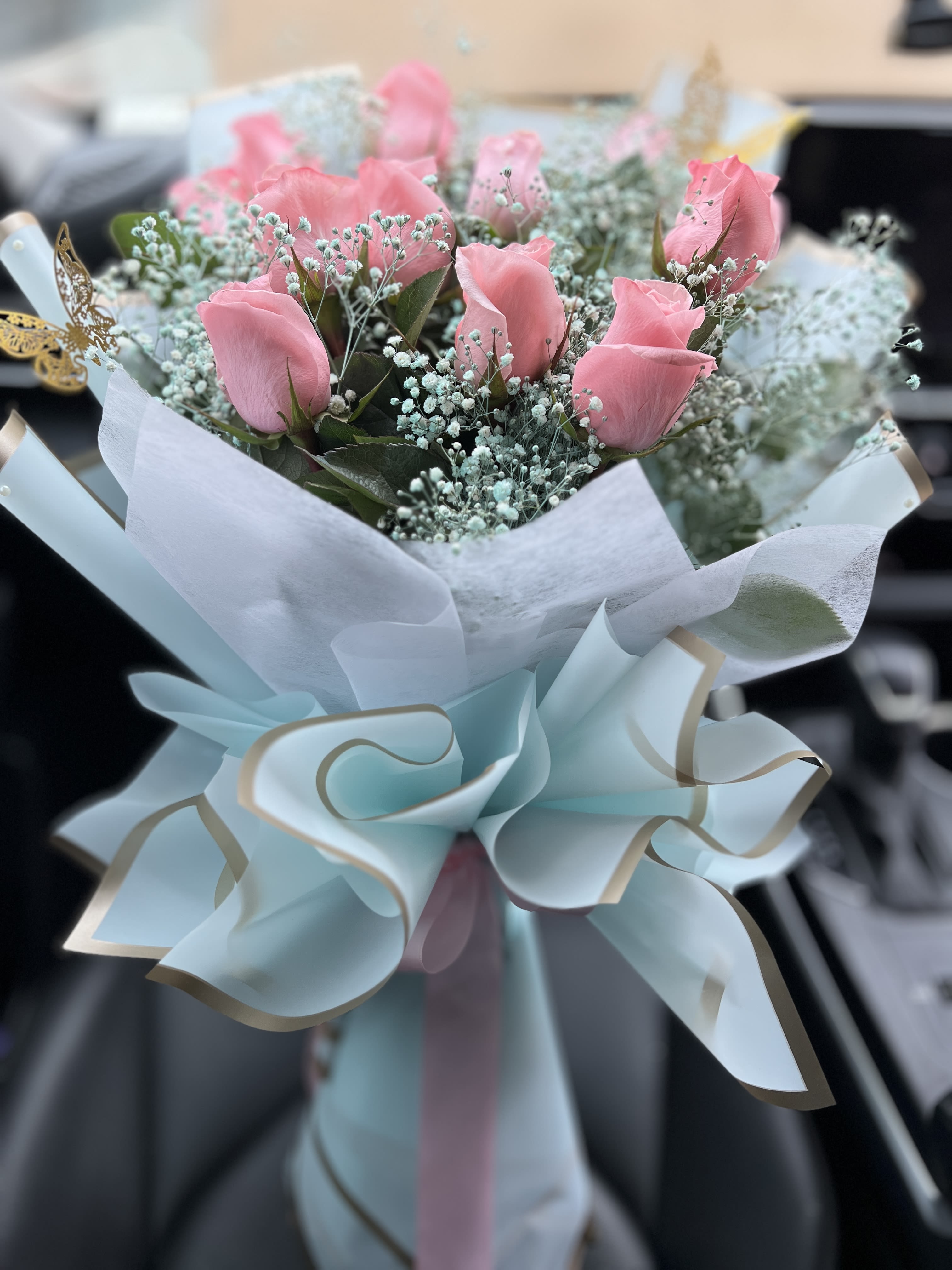 The Most Beautiful Bouquet With Pink Roses - Bouquet with Pink roses