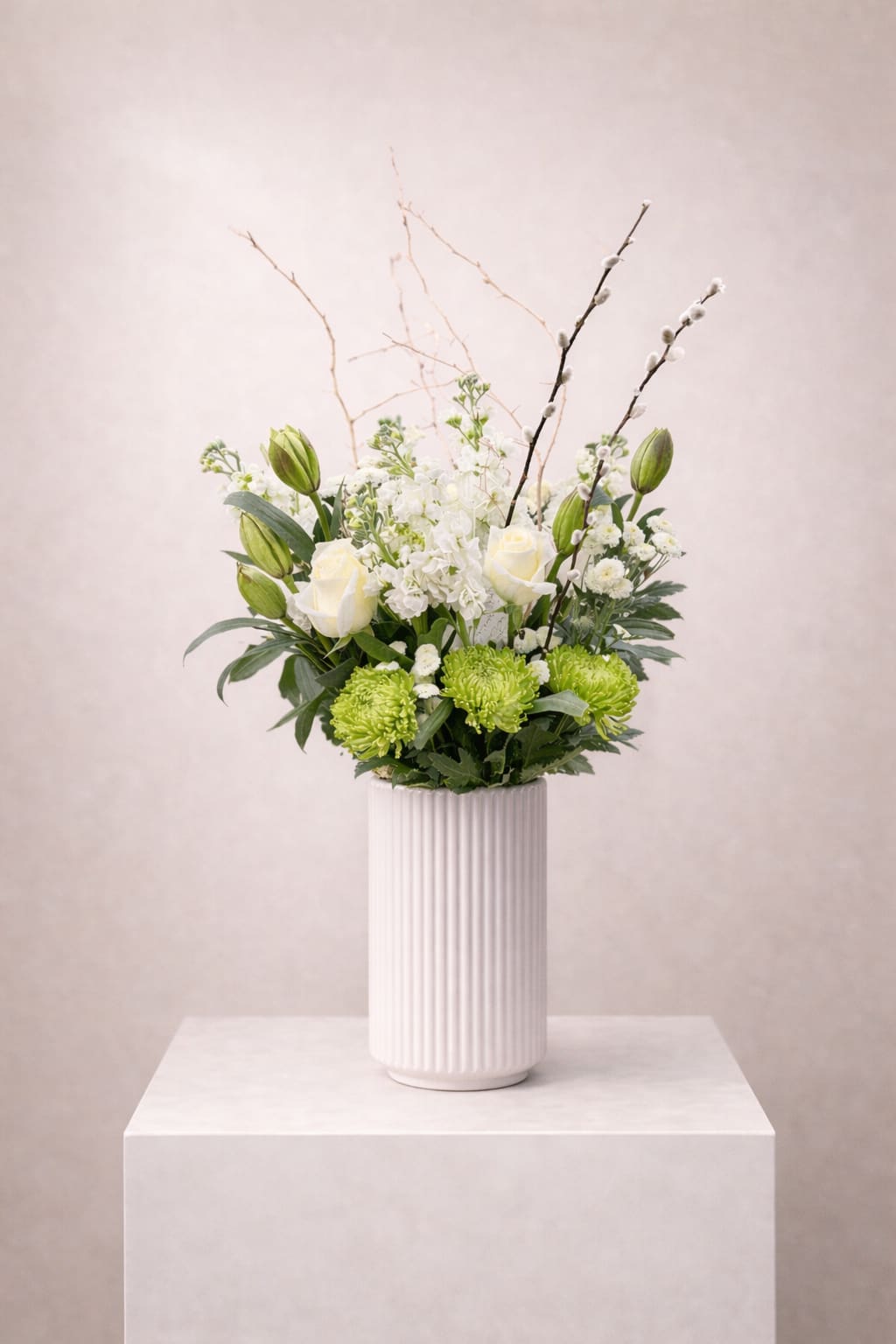 Ivory green  - Beautiful green and white arrangement 