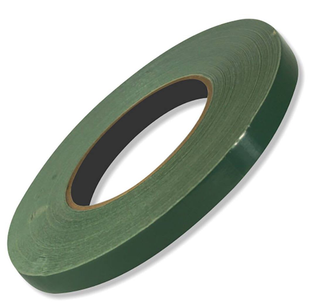 Green Floral Waterproof Tape - 1/2” Durable and water-resistant, this green tape securely holds floral foam and arrangements in place, even when wet. Perfect for bouquets, centerpieces, and event installations.
