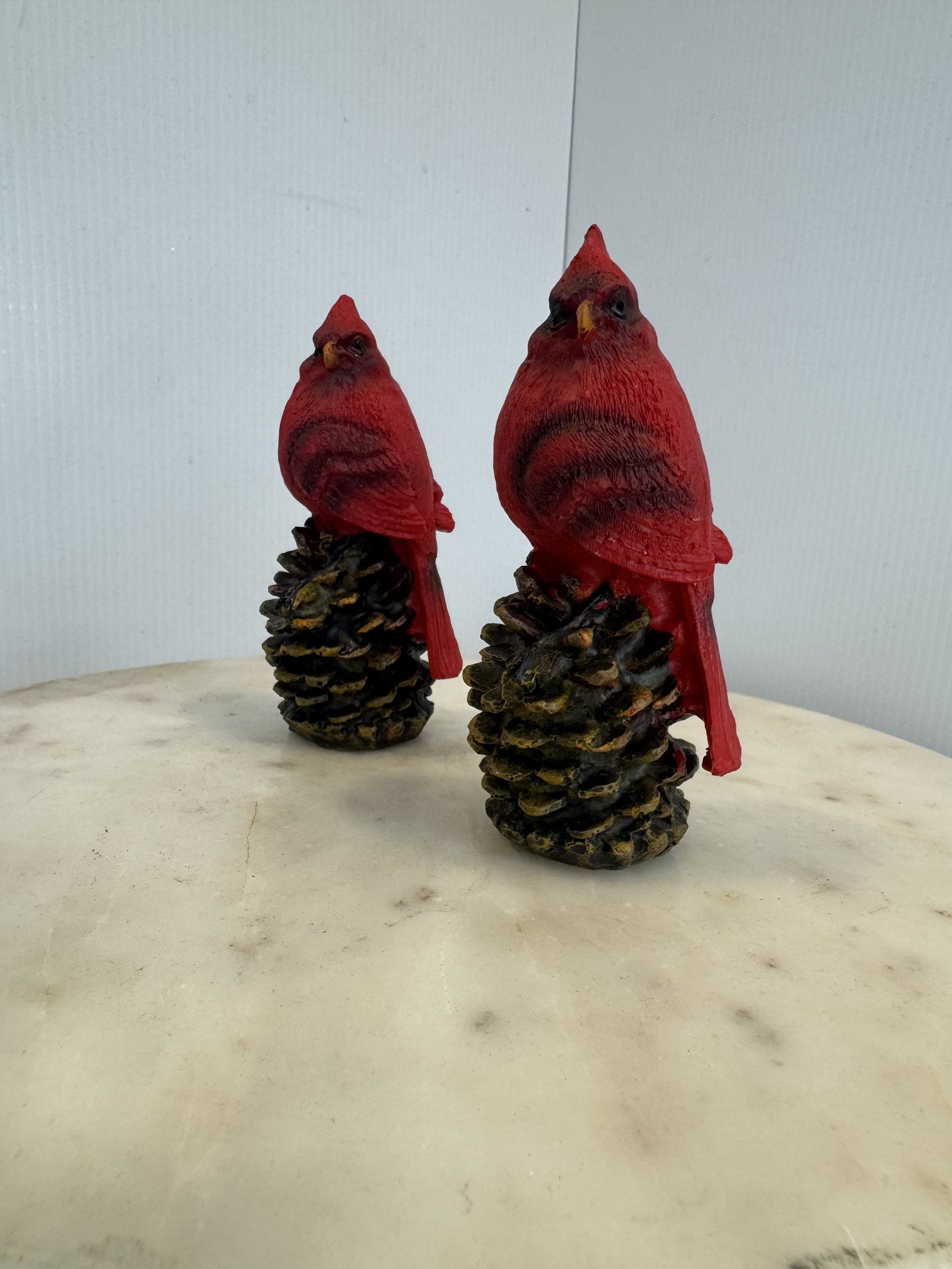 Cardinal on Pinecone - Cardinal perched on pinecone. 