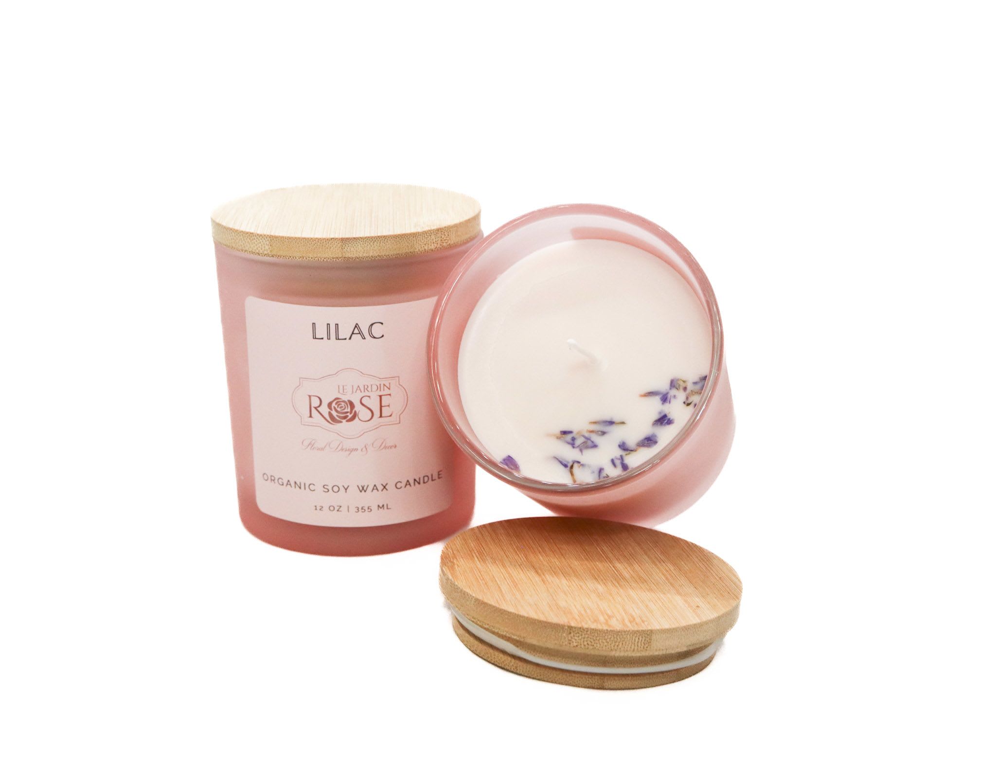 Lilac Candle - Enjoy the fresh, floral aroma of spring with our 12oz Organic Soy Wax Lilac Candle. Made with 100% natural soy wax, this clean-burning candle releases a soft lilac fragrance that creates a calm and relaxing atmosphere. Eco-friendly, non-toxic, and long-lasting, it’s perfect for everyday use or gifting.