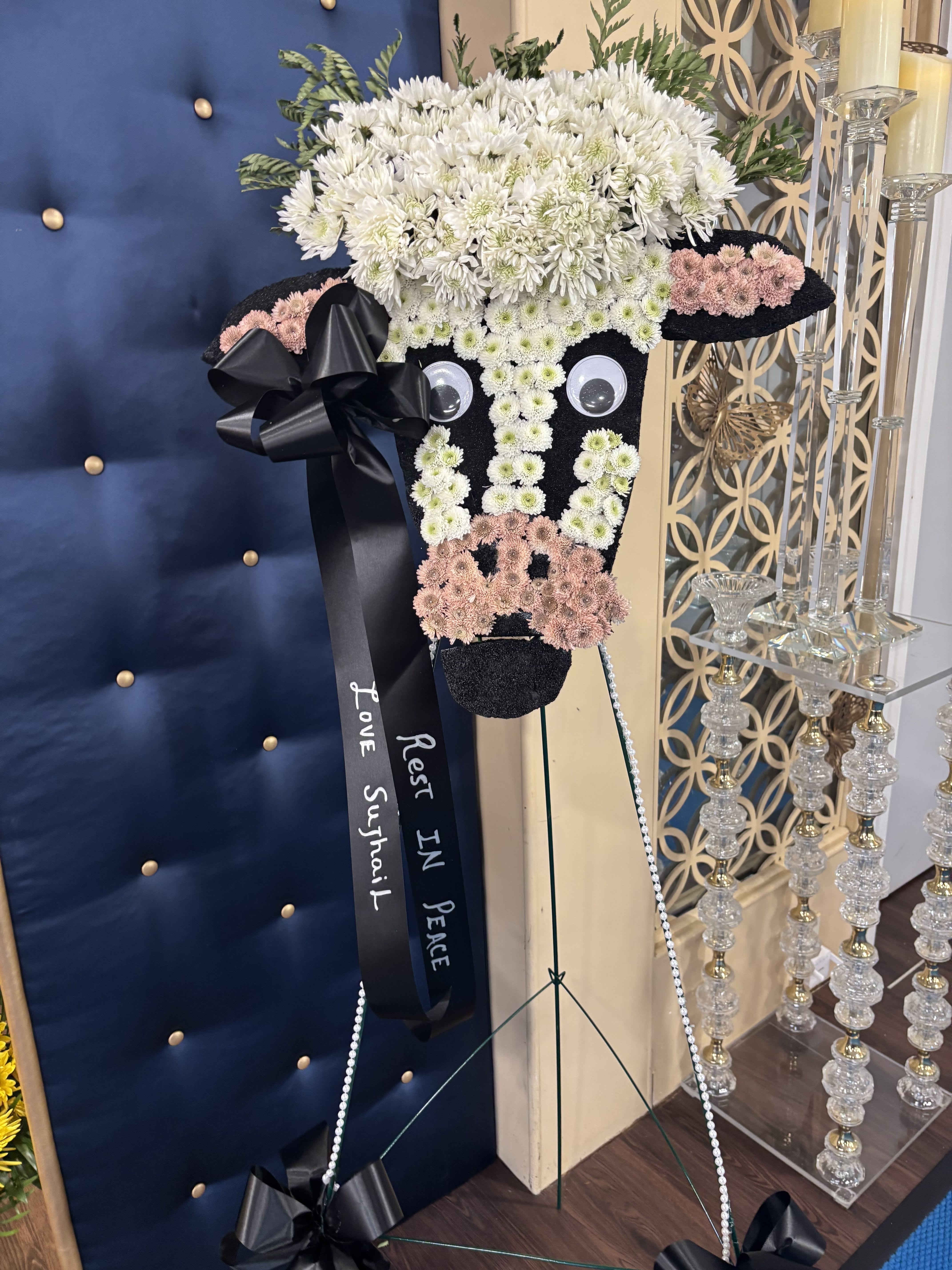 Funeral cow spray custom design  - We thrive in creativity. Tell us your specific design and we will bring it to life. 