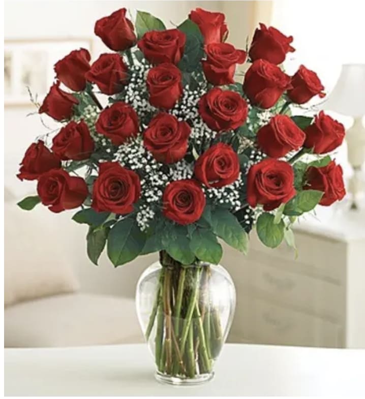 Two Dozen Red Roses - Two dozen gorgeous red roses are the perfect romantic gift to send to the one who's always on your mind and in your heart.