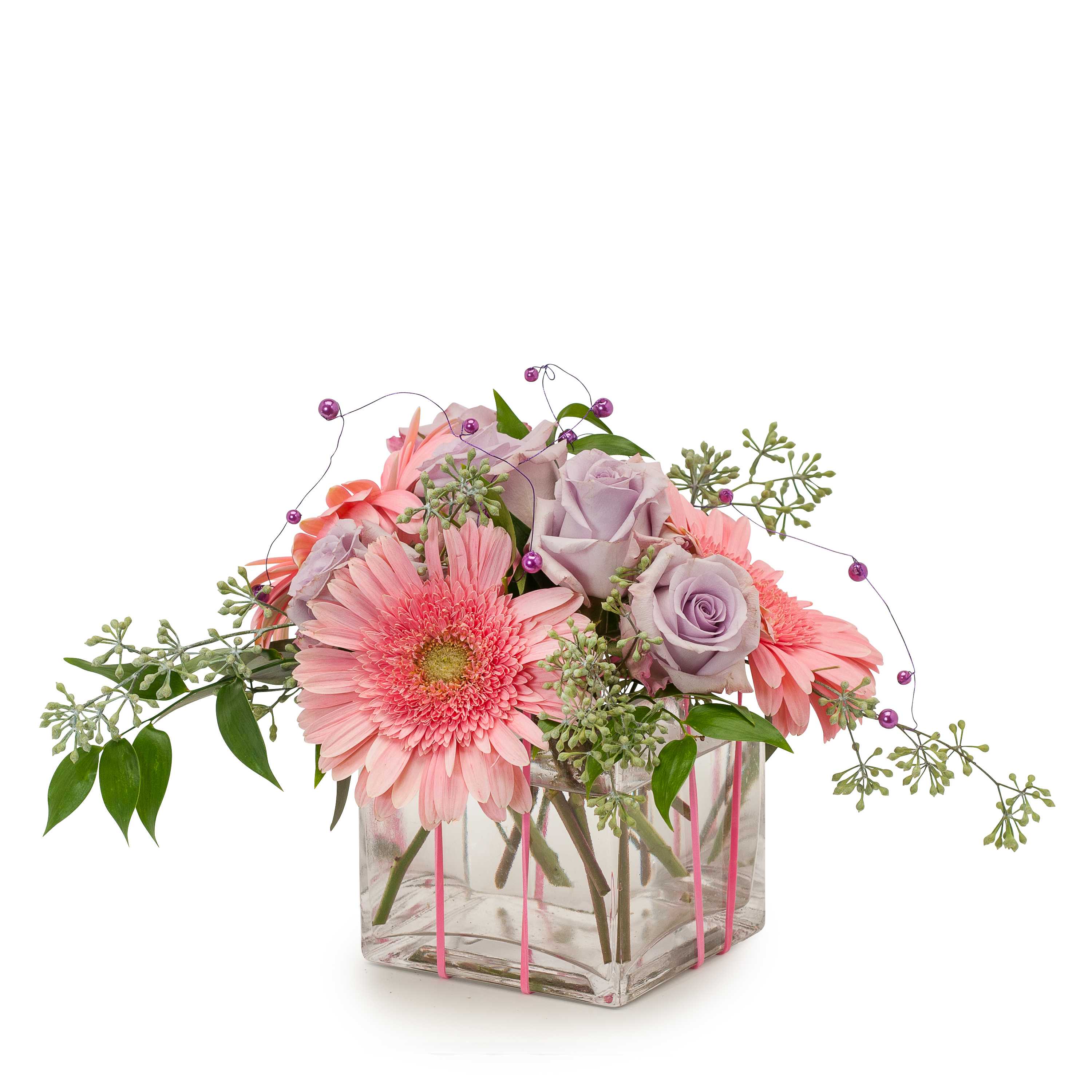 Ballerina TMF14-270 - A graceful and soft combination with a touch of pearl. Approximately 8"W X 8"H