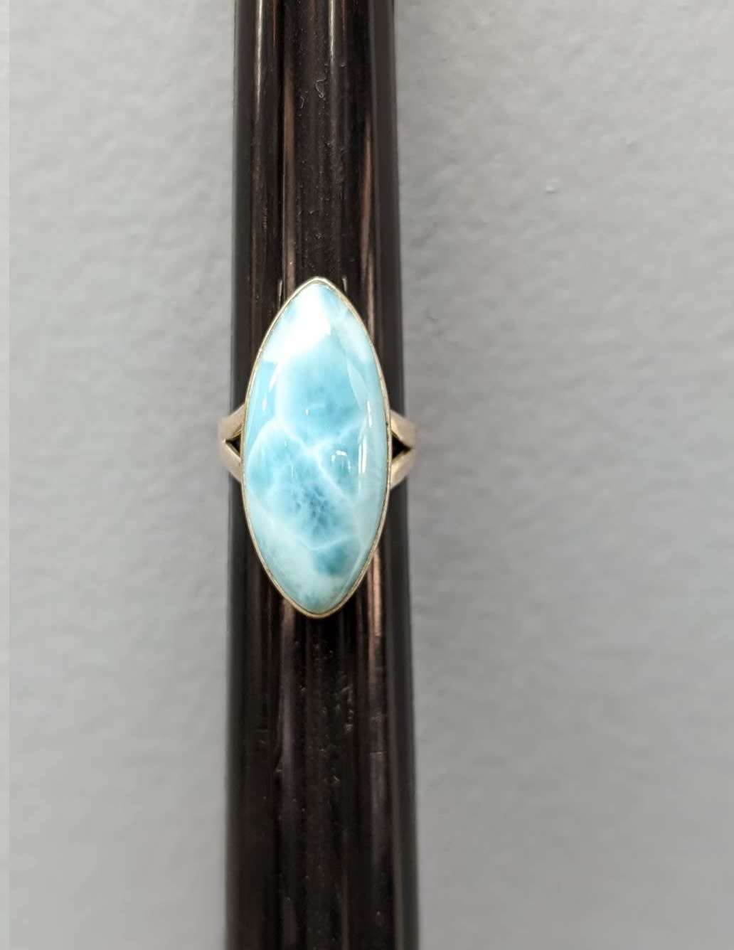 *Rare* Larimar Ring Size 5 - *Rare* Larimar, found only in the Dominican Republic. Set in sterling silver. Ring Size 5