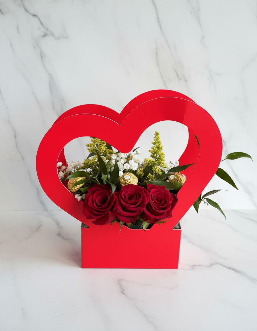 Crazy For You Box  - Heart shaped box comes in different colors, black, pink &amp; red