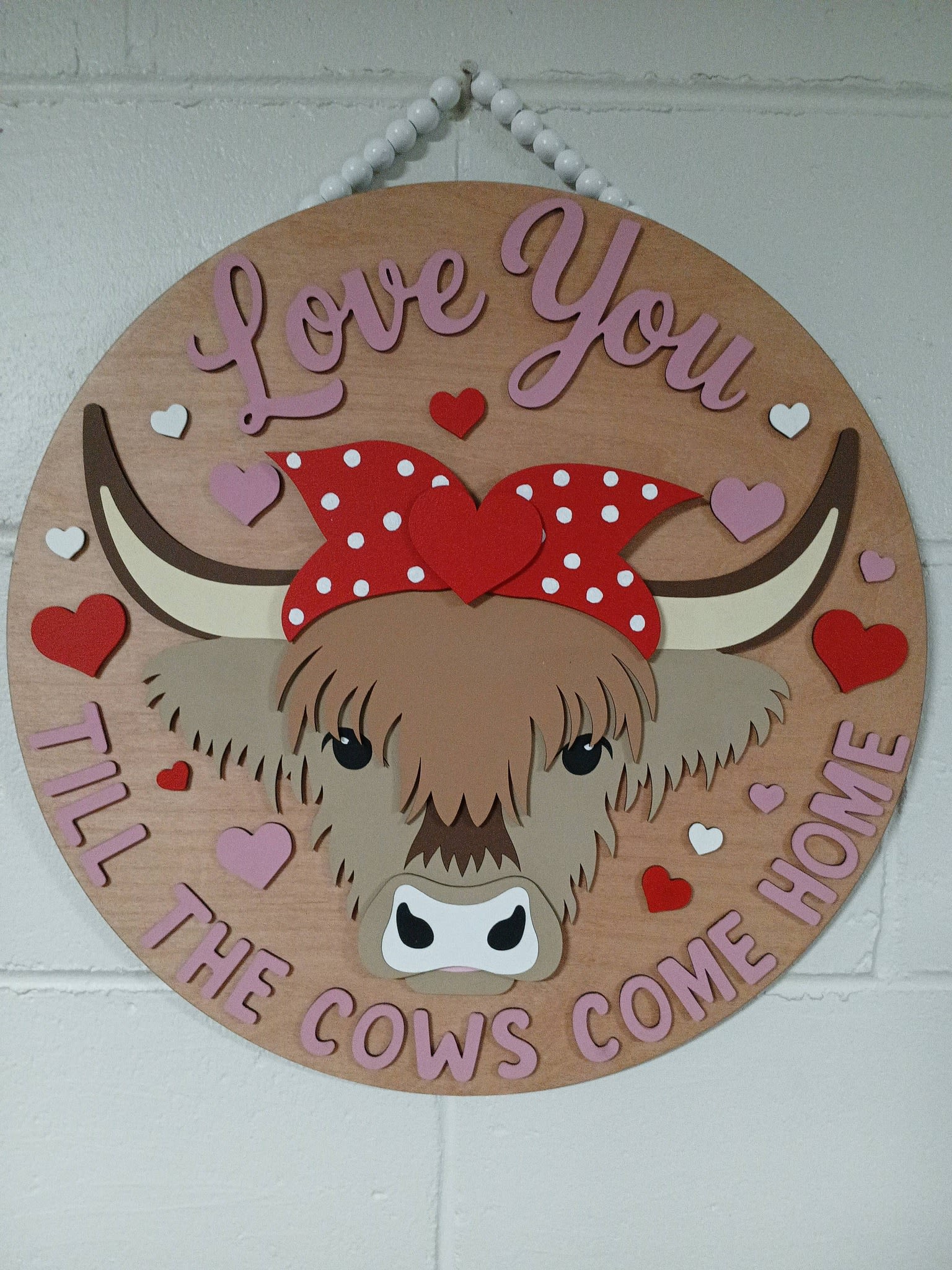 'Til the Cows Come Home - 16" Wood Sign - Home Decor