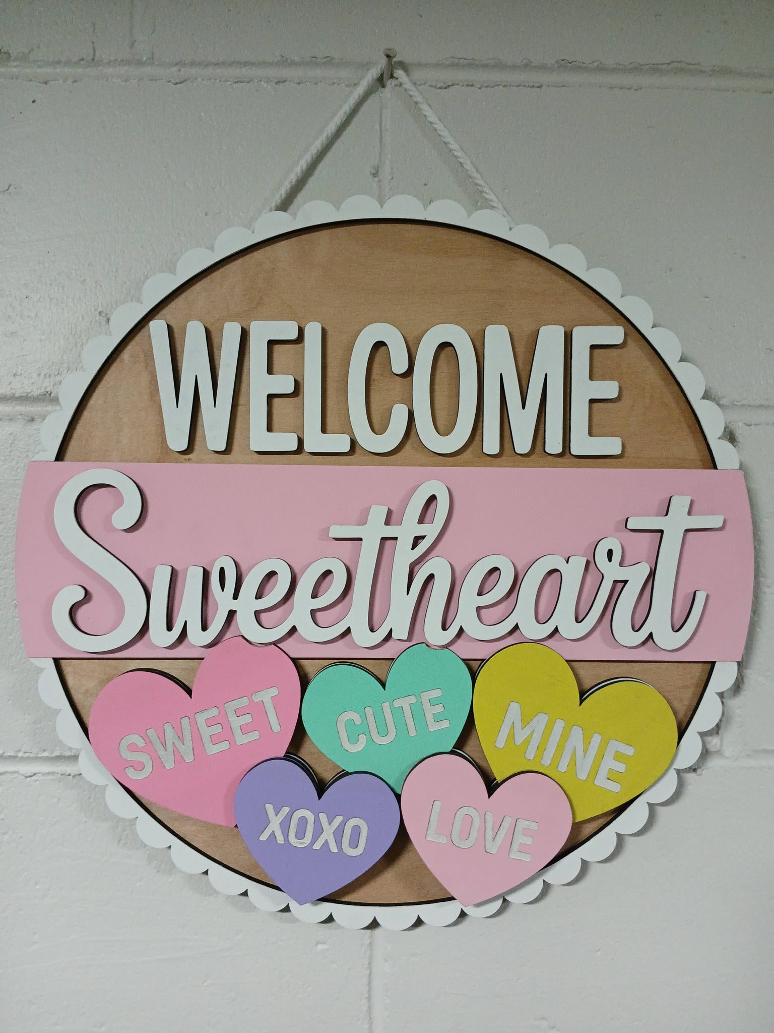 Sweetheart - 16" Wood Sign - Home Decor