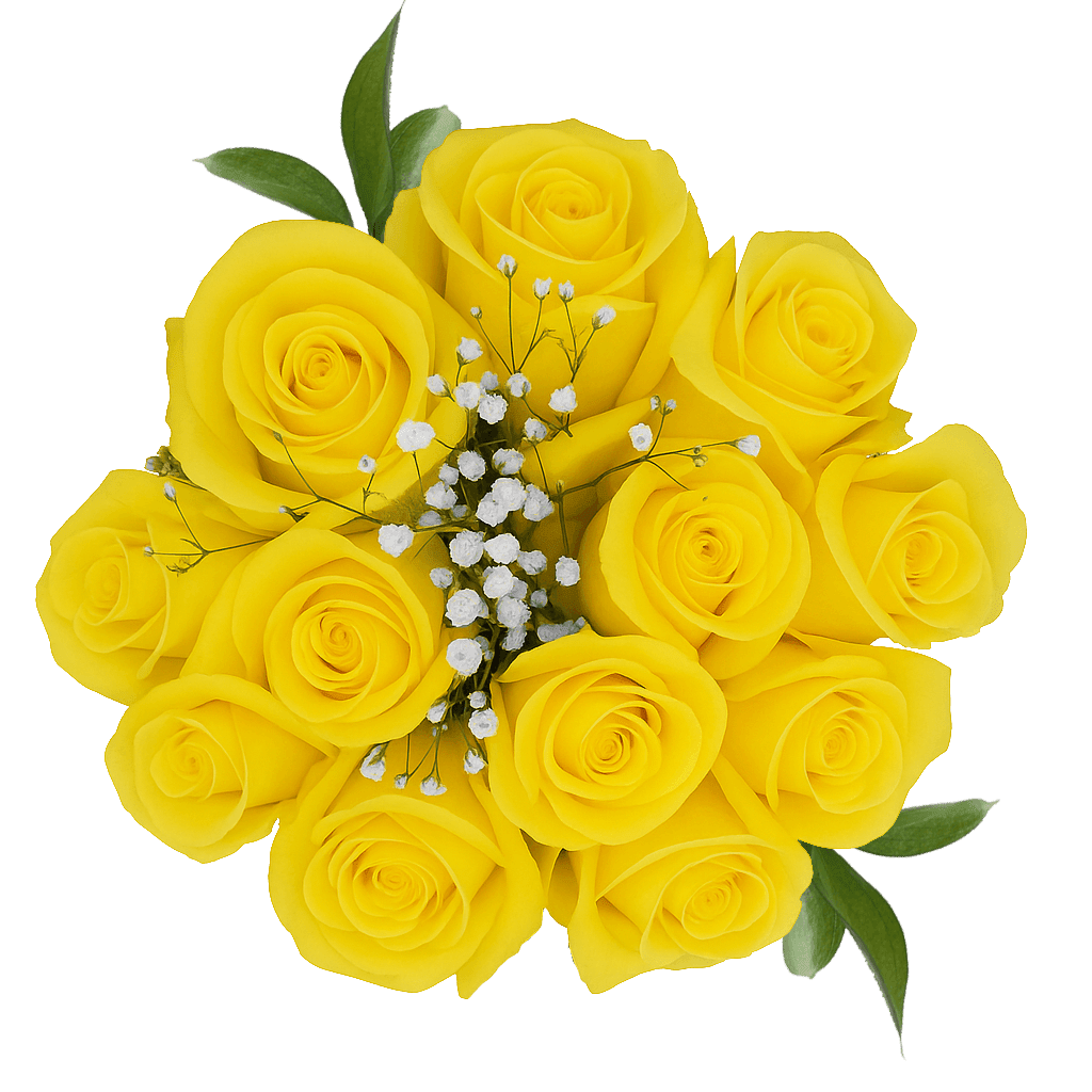 1, 2 or 3 Dozen Yellow Wrapped Roses - 1, 2 or 3 Dozen beautiful Yellow roses with rich foliage and elegant wrapping.   Pair with a box of chocolate, candle or ask one of our designers to suggest a sentimental gift.