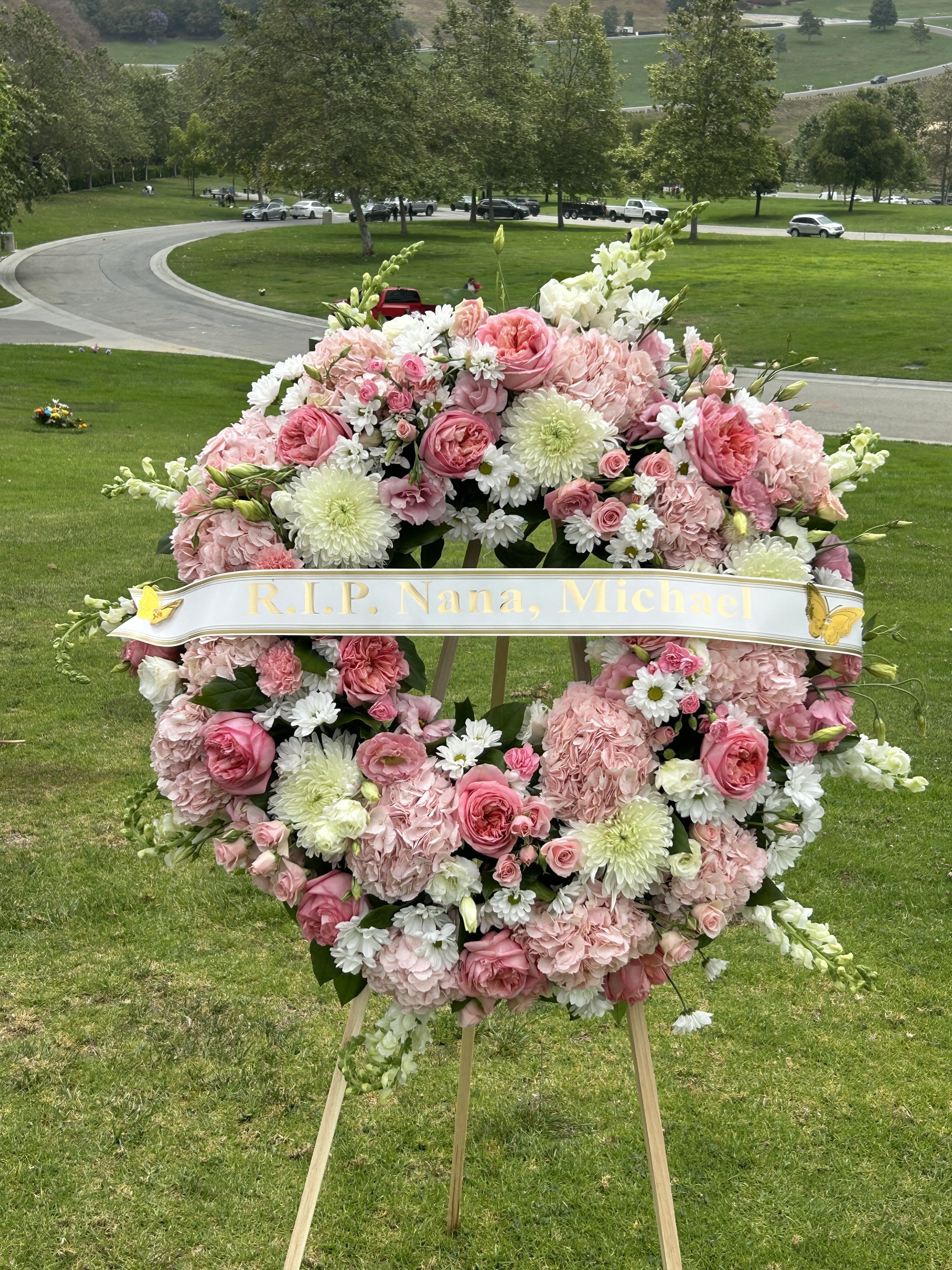 Round Wreaths  - Our floral wreaths include an assortment of flowers; all you have to choose is the color, shape, and size of the wreath.  *disclaimer: our sizes are considered on the bigger side
