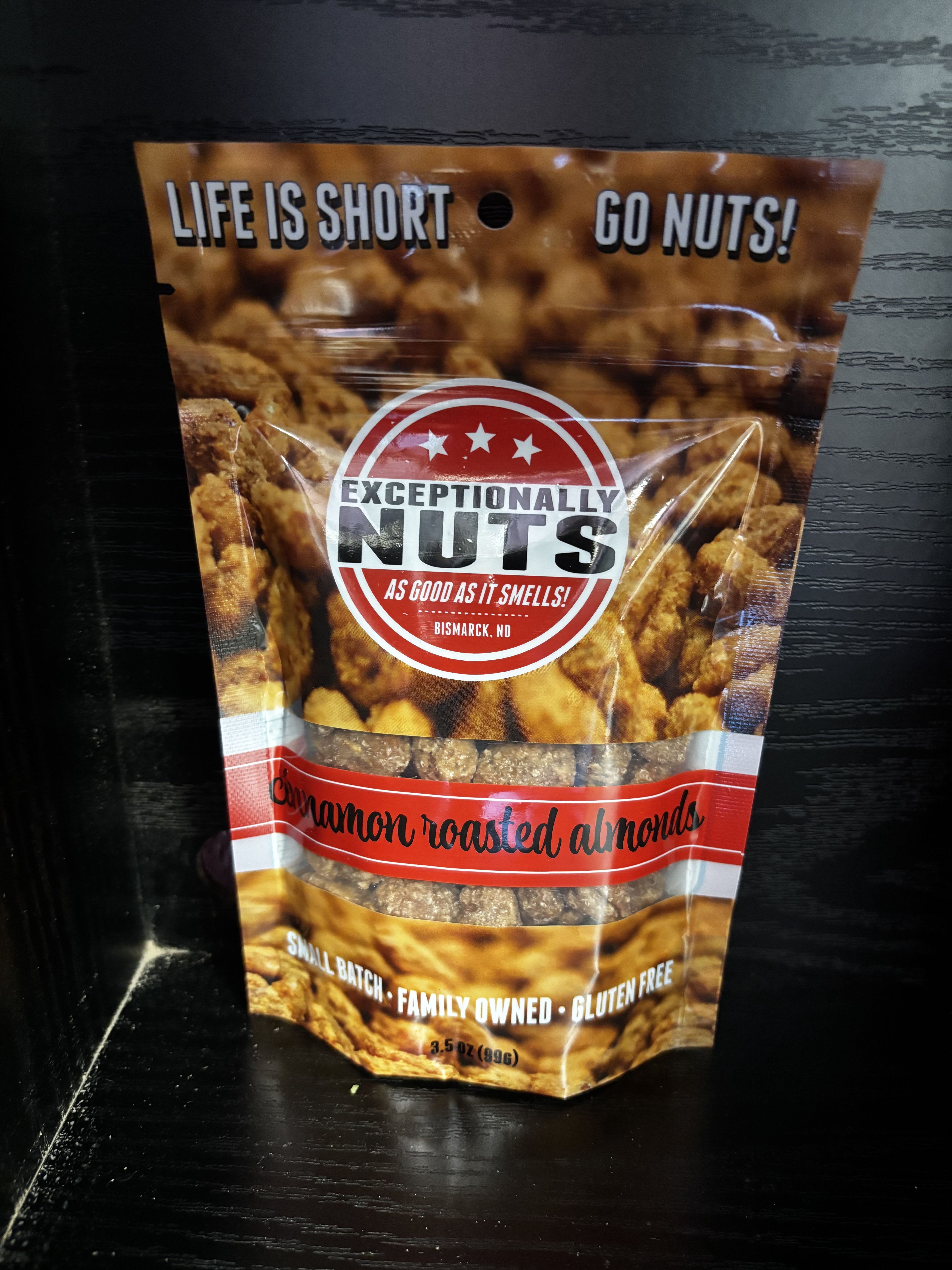 Cinnamon Roasted Almonds - Sweet, crunchy, and perfectly spiced, these Cinnamon Roasted Almonds are small-batch roasted for irresistible flavor in every bite. Coated in warm cinnamon and sugar, they deliver the perfect balance of sweetness and crunch. Gluten-free and family-owned, this snack is as good as it smells—and even better to share (or keep all to yourself!). Perfect for gifting, snacking, or adding a little indulgence to your day.