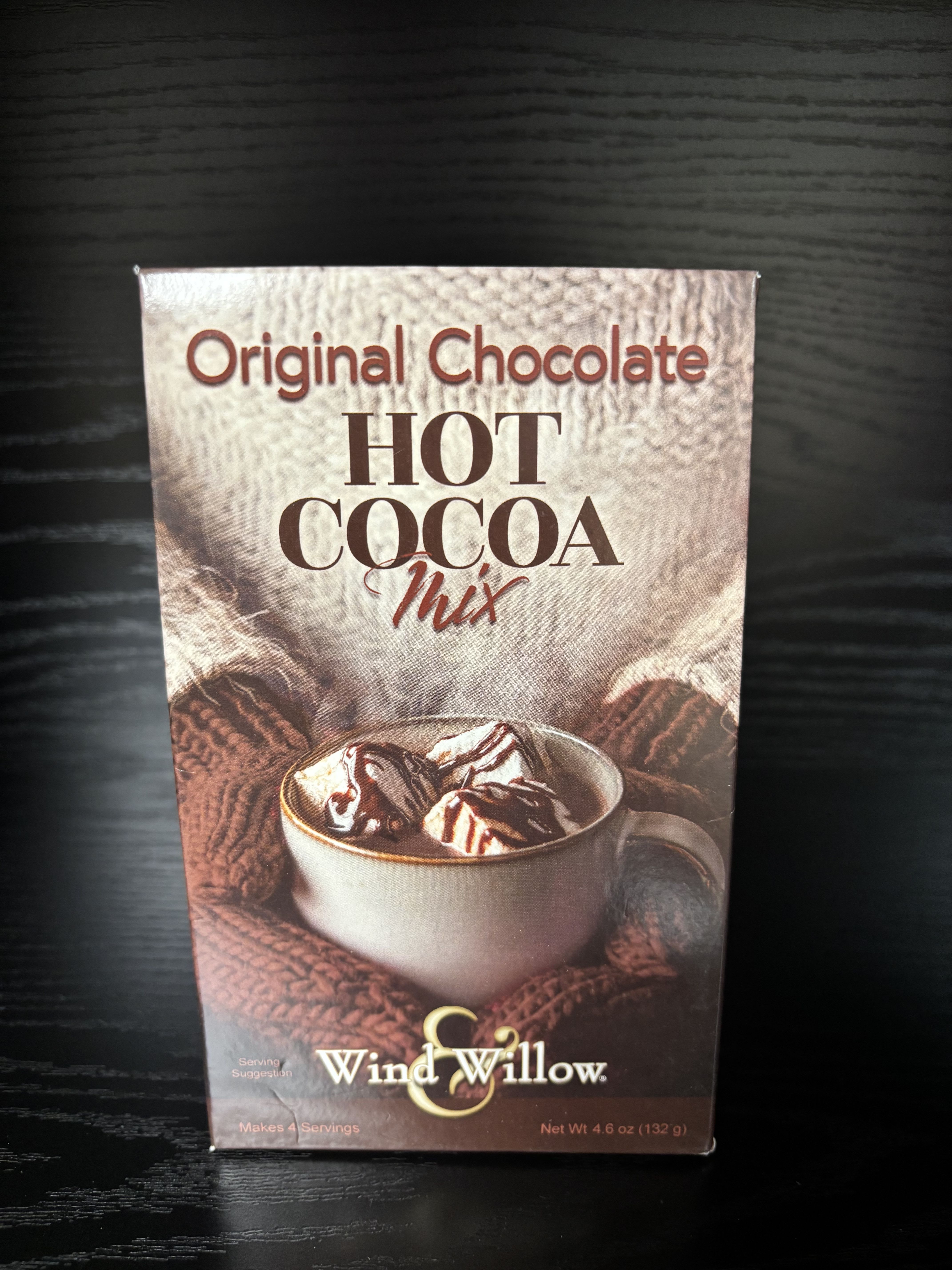 Original Chocolate Hot Cocoa Mix - A classic cup of comfort — rich, smooth, and perfectly chocolatey. Wind &amp; Willow’s Original Chocolate Hot Cocoa Mix delivers that timeless homemade taste with every sip. Add hot water or milk for a warm and creamy treat that’s ideal for cozy nights, family traditions, or anytime you need a little nostalgic sweetness.