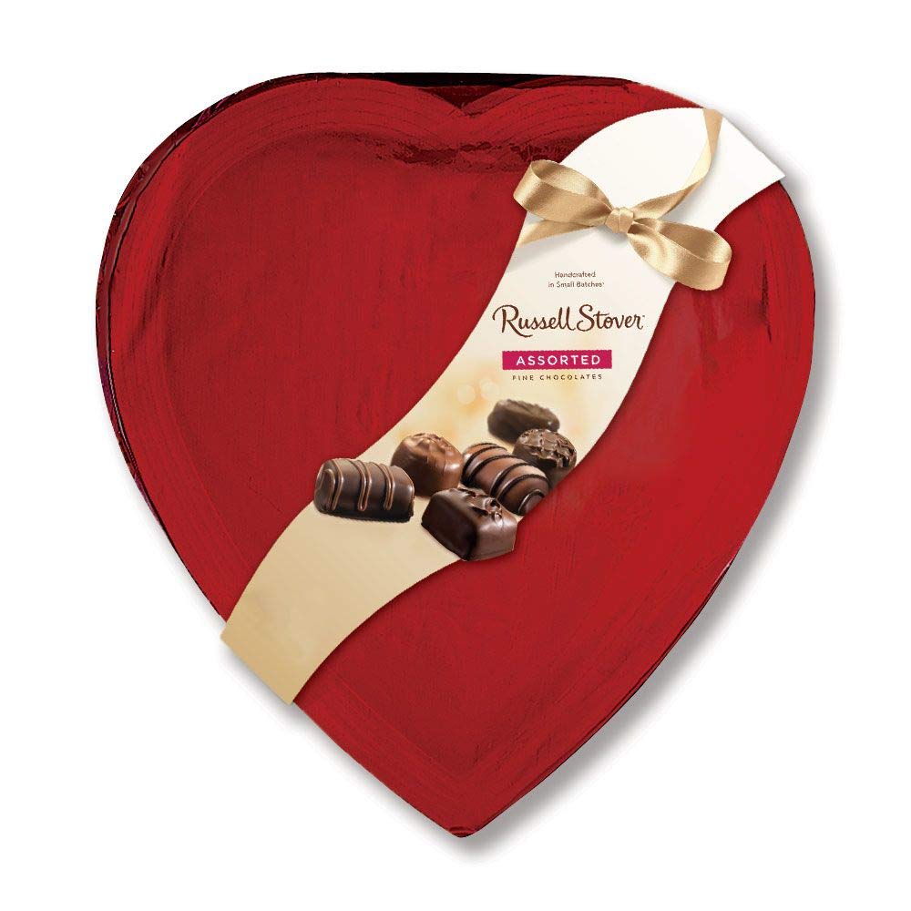 Russell Stover Candy Heart - Assorted Candy  5.1oz for Standard Price 10 oz for Deluxe Price