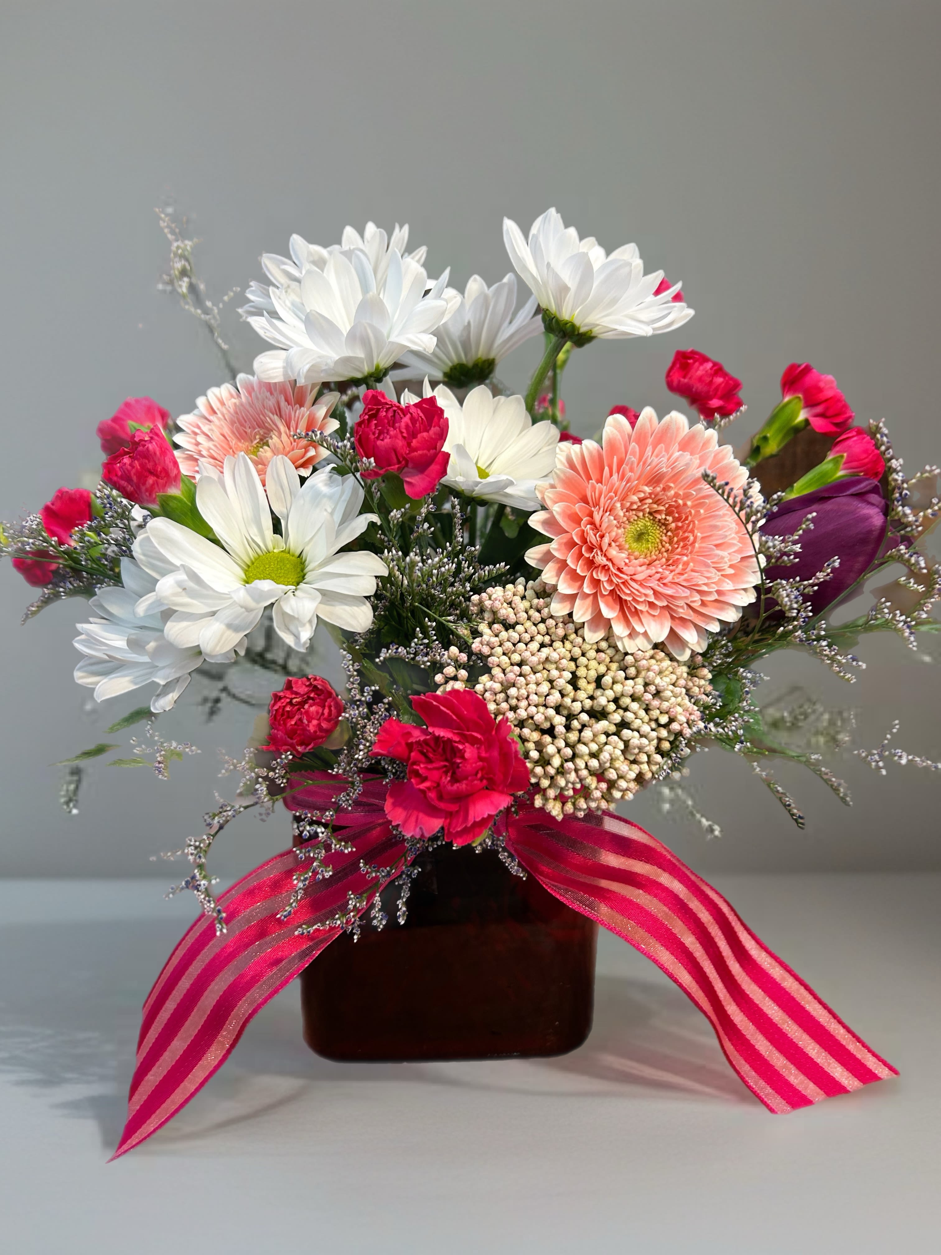 Blushing Sweetheart - The perfect combo of pinks and white feels soft, romantic and a little dreamy. 