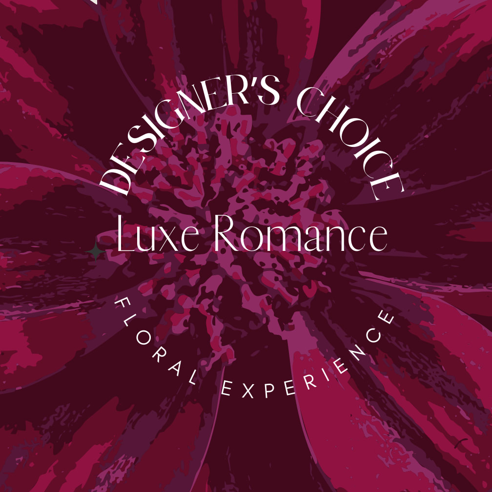 Designer’s Choice Luxe Romance -  A refined, romantic arrangement designed to feel intentional, expressive, and beautifully balanced. Luxe Romance is a medium-scale Designer’s Choice bouquet, handcrafted with a curated selection of premium seasonal blooms chosen entirely by our designers.  Each piece is created using the freshest flowers available, composed with natural movement, layered textures, and a polished silhouette, perfect for meaningful gestures, anniversaries, or elevated everyday gifting.  Designer’s Choice Only| No specific flower requests or substitutions| Each arrangement is one-of-a-kind and cannot be replicated  Color Palette Options: Romantic Reds · Soft Pinks · Dark Pinks · Lavish Purples · Bright &amp; Cheerful