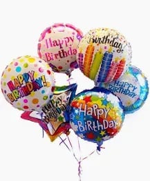 birthday ballos for boy and girl - different stile birthday balloons  6.99 each