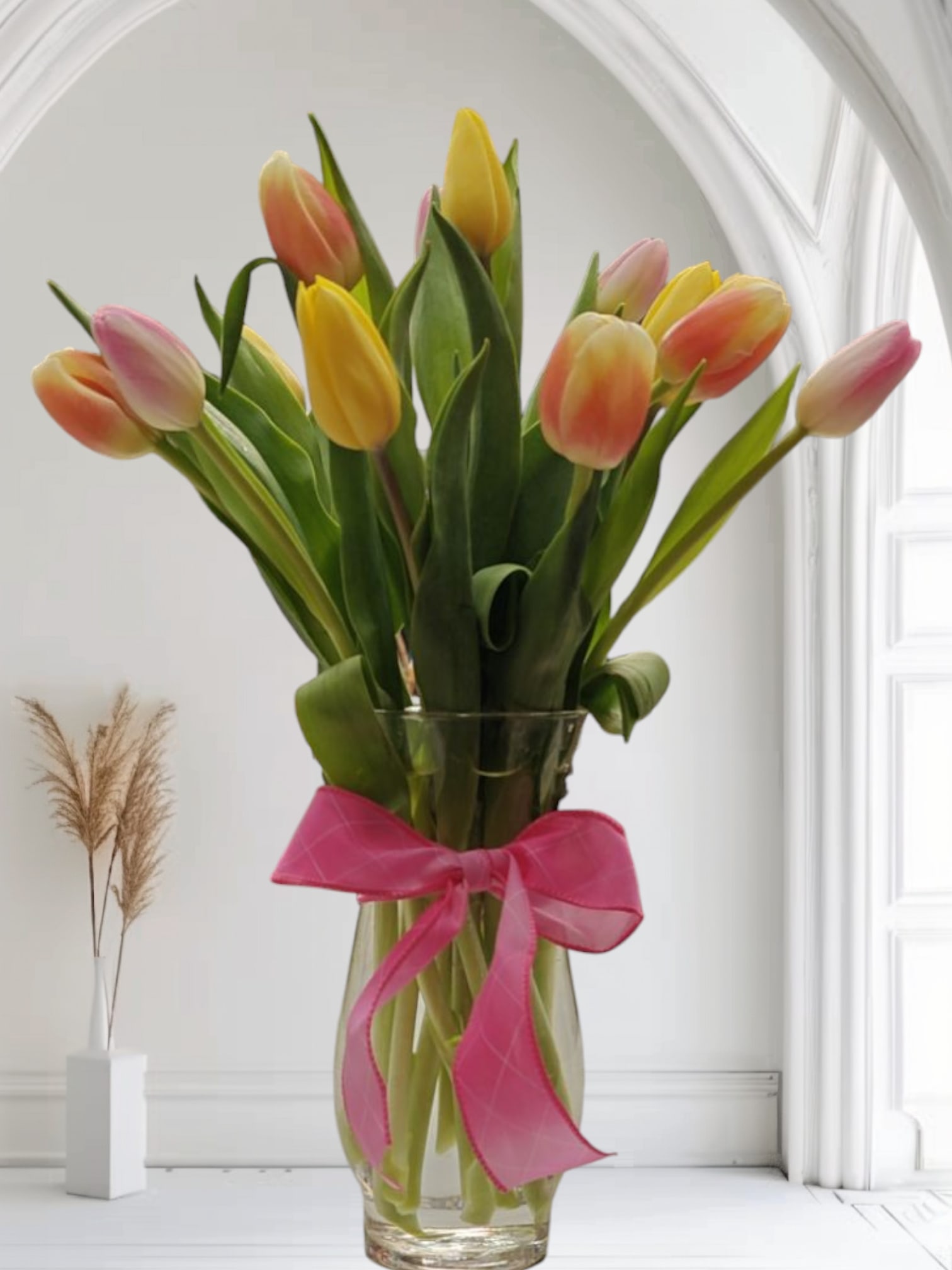 Tulips  - 10 to 20 Stem Tulip arrangement with assorted colors.