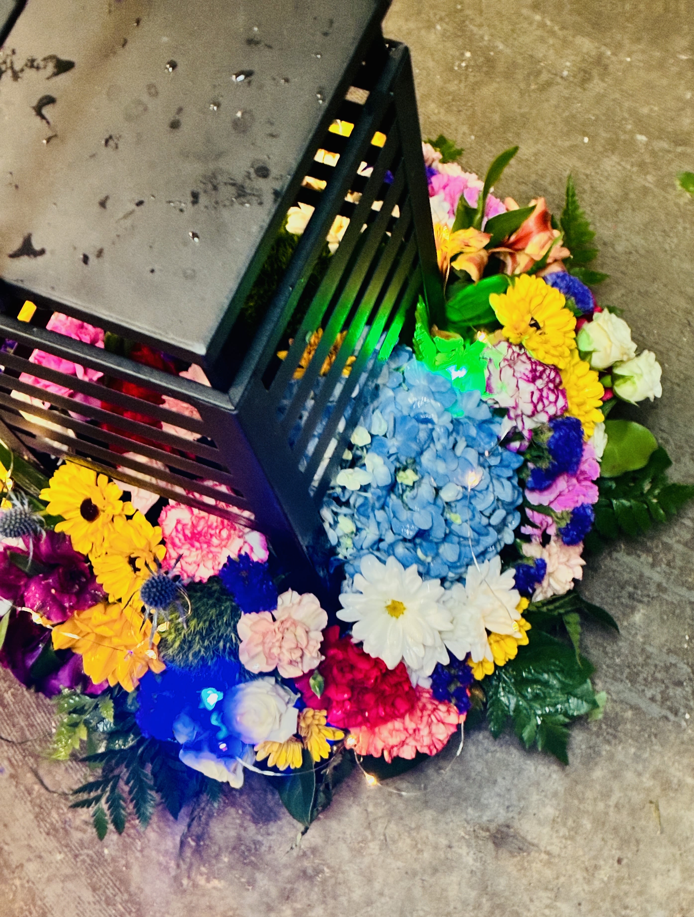 Light of My Life - A unique flower arrangement designed to truly impress and excite anyone that receives this creative gift.   MADE TO WOW!  A flower arrangement made inside a lantern, is a multi-dimensional display that treats the recipient.
