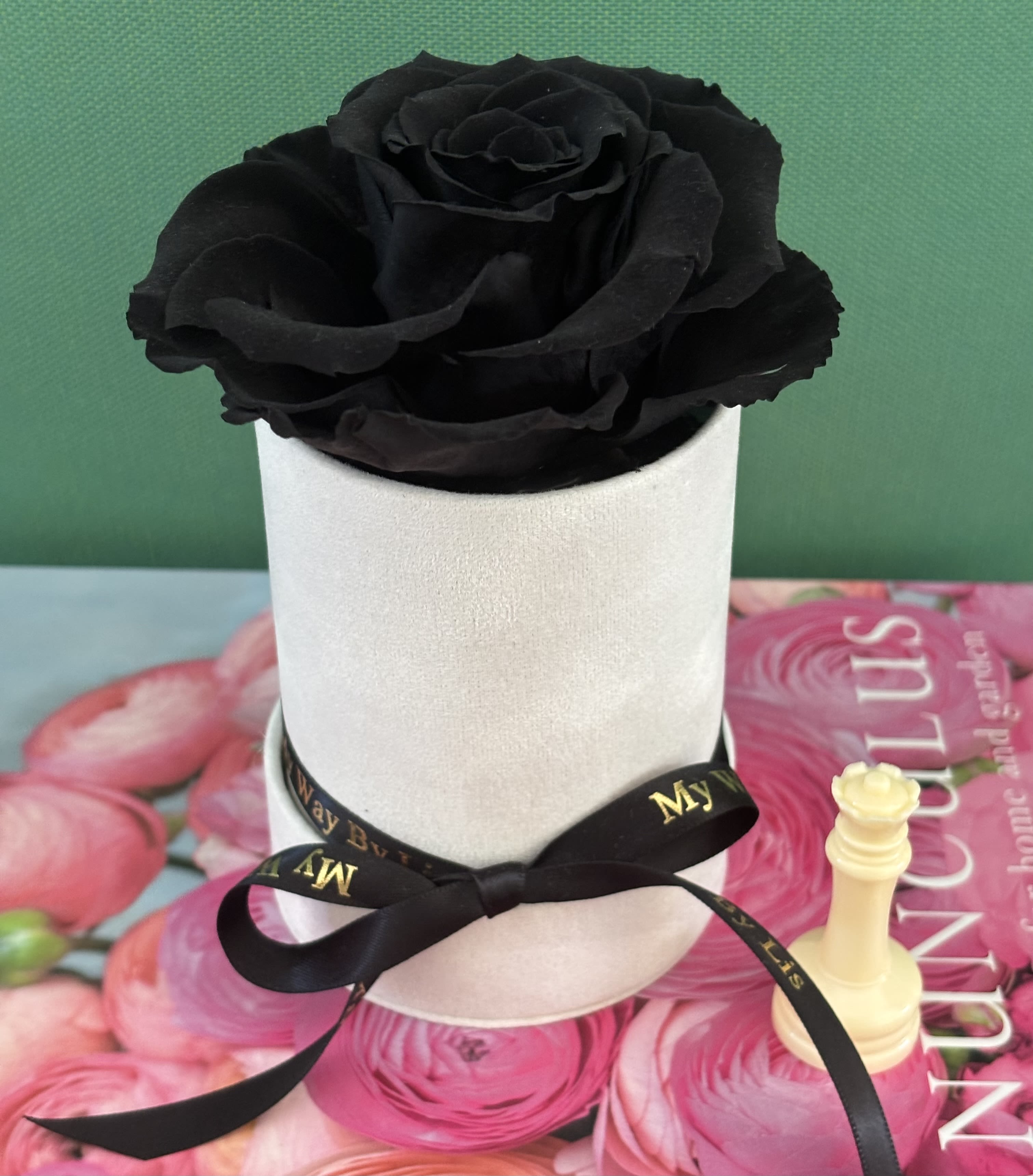  D Bowie. (PRESERVED ROSE) - Everlasting preserved rose, touch of nature’s elegance, beauty low maintenance.   Preserved roses are real roses that have been specially treated to maintain their fresh look and softness for years — without needing water or sunlight.   Here’s how it works: 	•	The roses are picked at their most beautiful stage. 	•	The natural sap and moisture are replaced with a preserving solution, usually made of glycerin and natural oils. 	•	This process keeps the petals soft and vibrant, almost as if the rose were freshly cut.