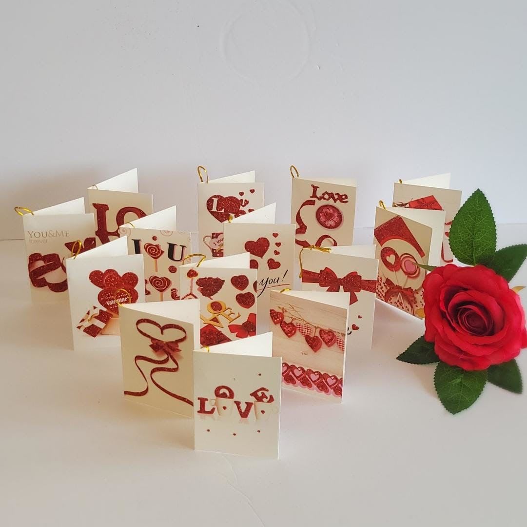 Small Valentine's Day Card  - Small approximately 3 x 4 inches 