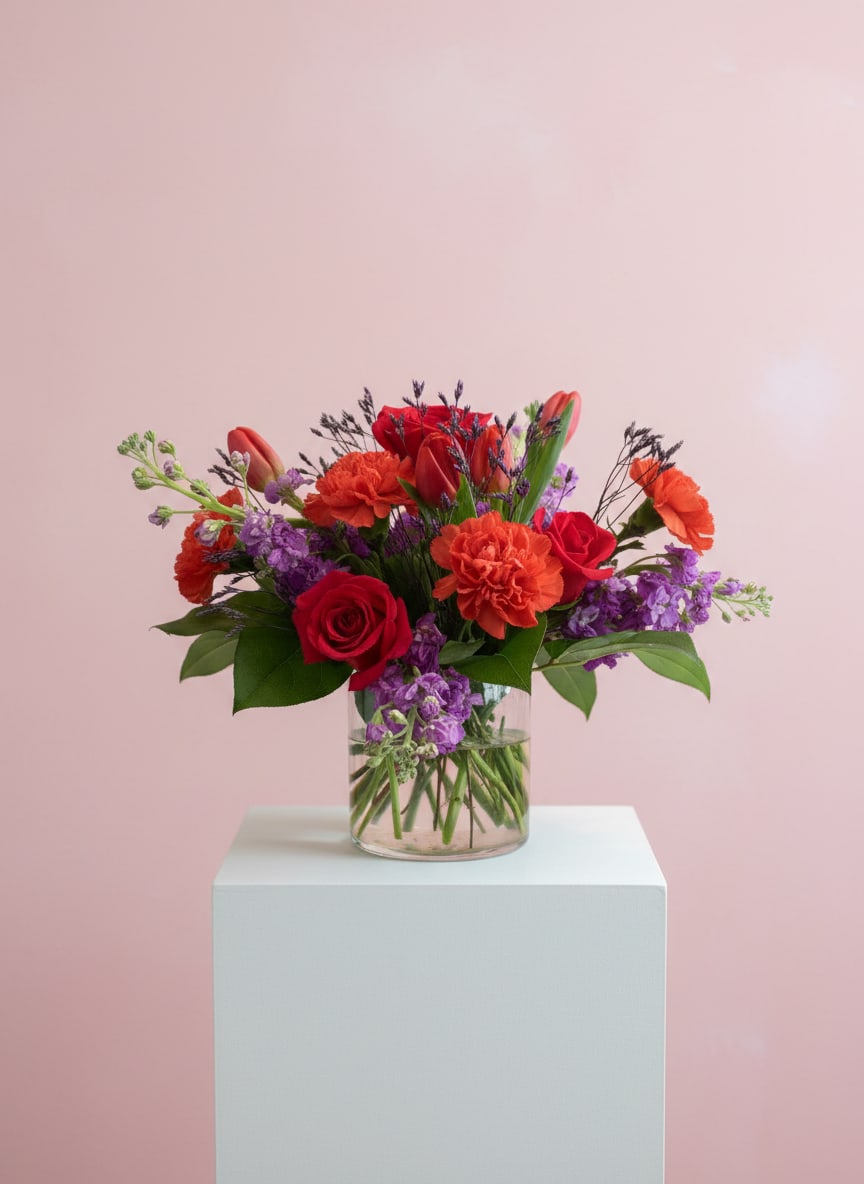 Sweet Tart - A fresh twist on Valentine’s florals, Sweet Tart features a vibrant mix of bold blooms and rich color tones designed to stand out. Fun, expressive, and full of energy, this arrangement is perfect for celebrating love in all its colorful forms.