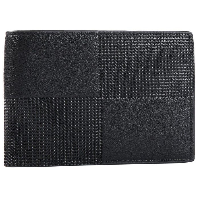 Black Airmail Wallet - The Airmail Wallet is for the traditional man with style. Billfold style wallet with textured exterior. Slim profile makes it perfect for front or back pocket wearing. Exterior pin hole texture adds design interest. Functional interior including bill, credit card, and I.D. holders. Mad Man, masters of men's gifts. Material: Vegan Leather. Dimensions: 4.75" x 1" x 3.5"
