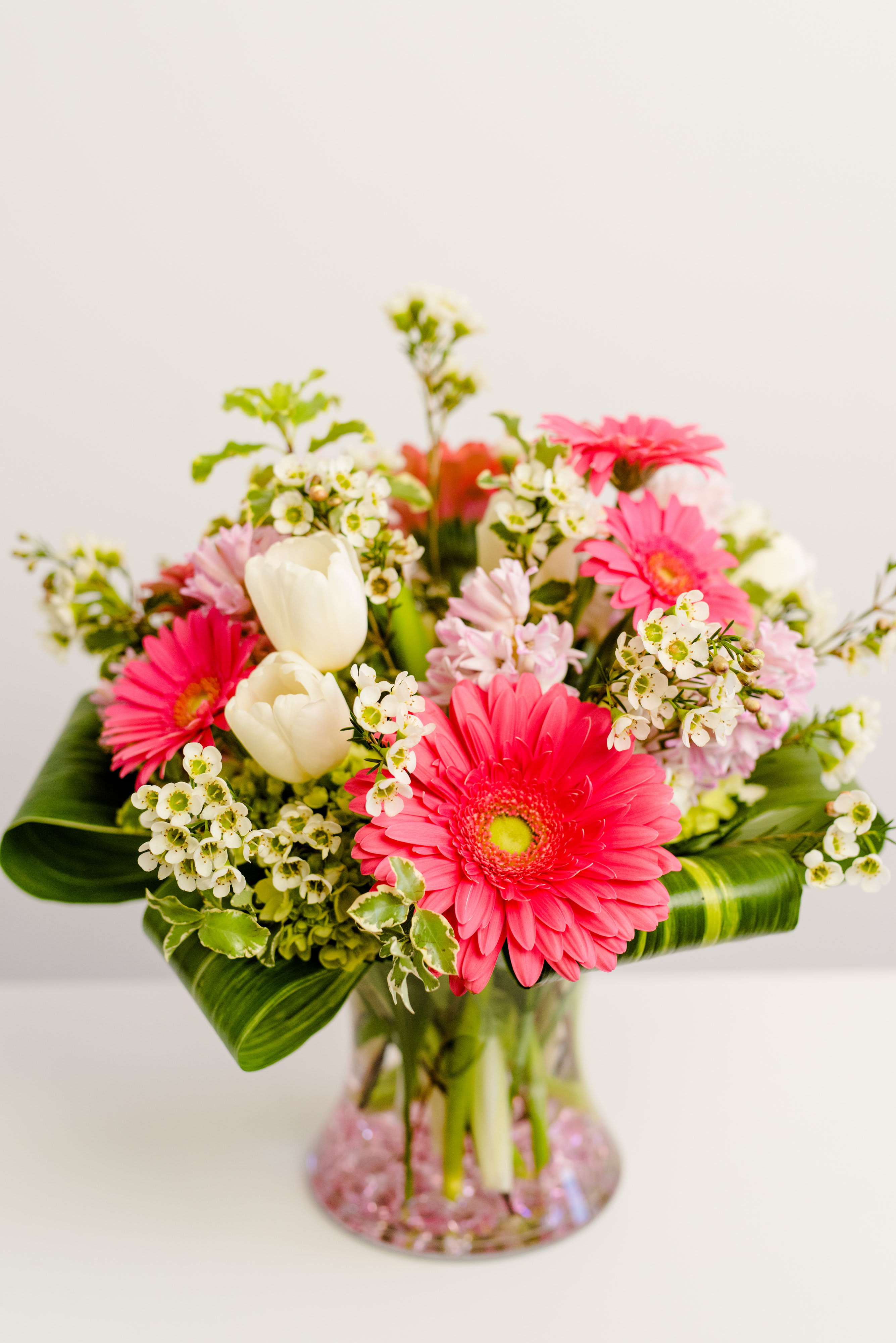 English Garden Party - Blossoms Beautifully Arranged in Clear Glass