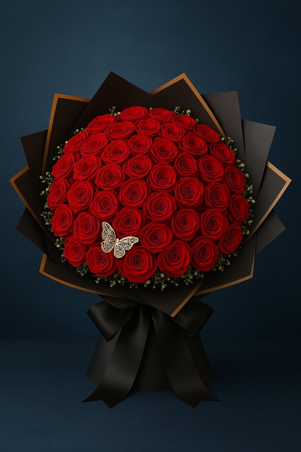 Ramo Rojo by Latin Lady Luxe - Rosas rojas naturales. 50 Roses standard 75 Roses Deluxe 100 Roses Premium