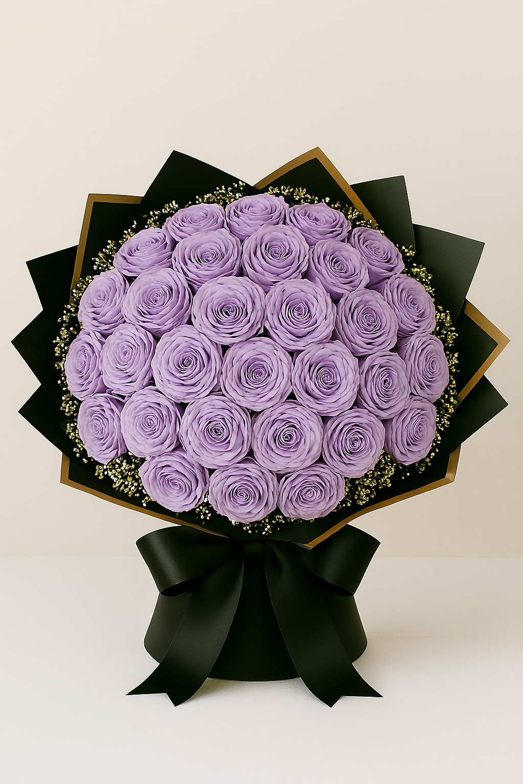 Ramo Morado by Latin Lady Luxe - 50 Roses standard 75 Roses Deluxe 100 Roses Premium
