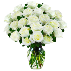 PURITY - Our 24 white rose bouquet is the perfect complement to any occasion.