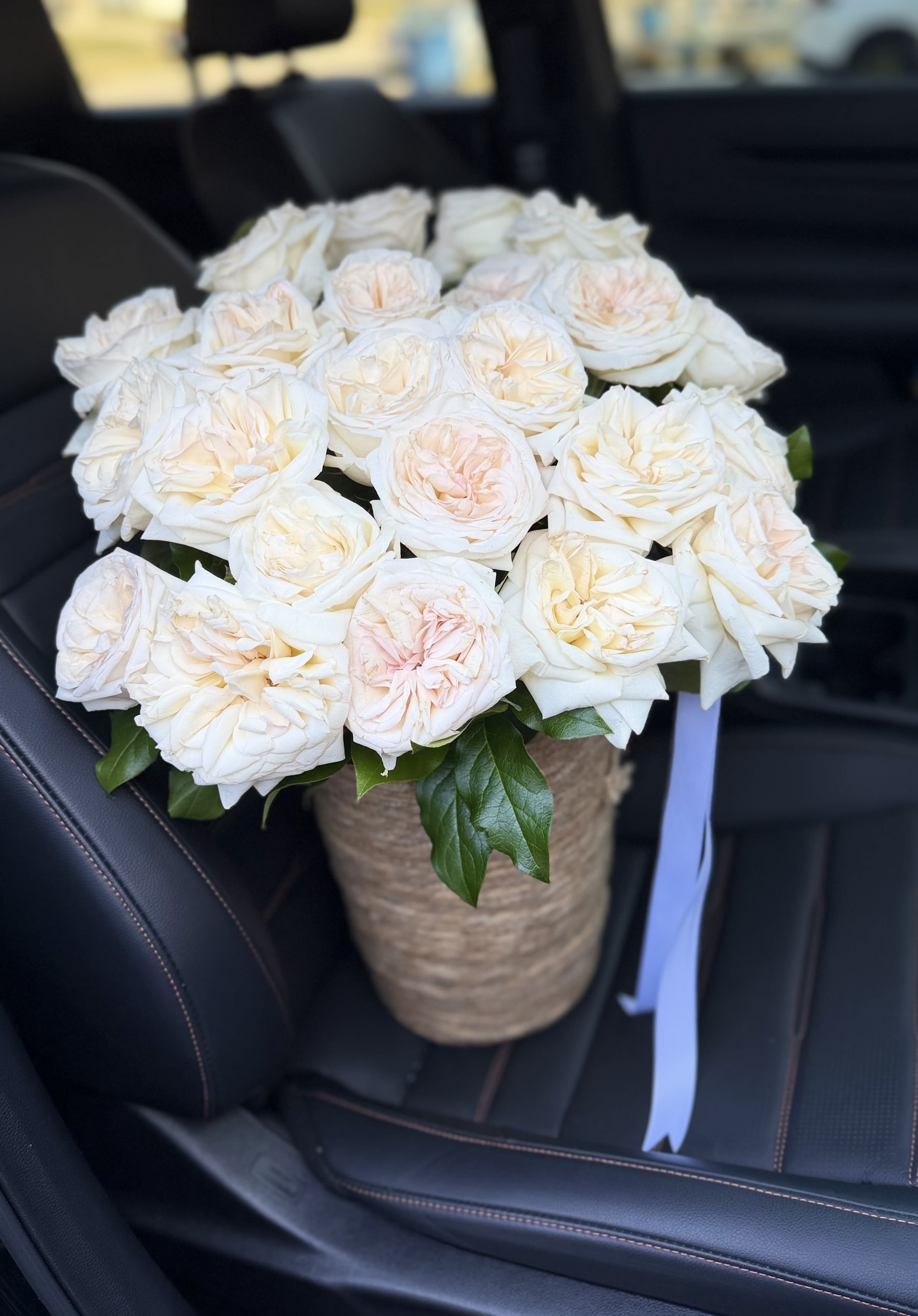 Basket of full love - Any rose color available 